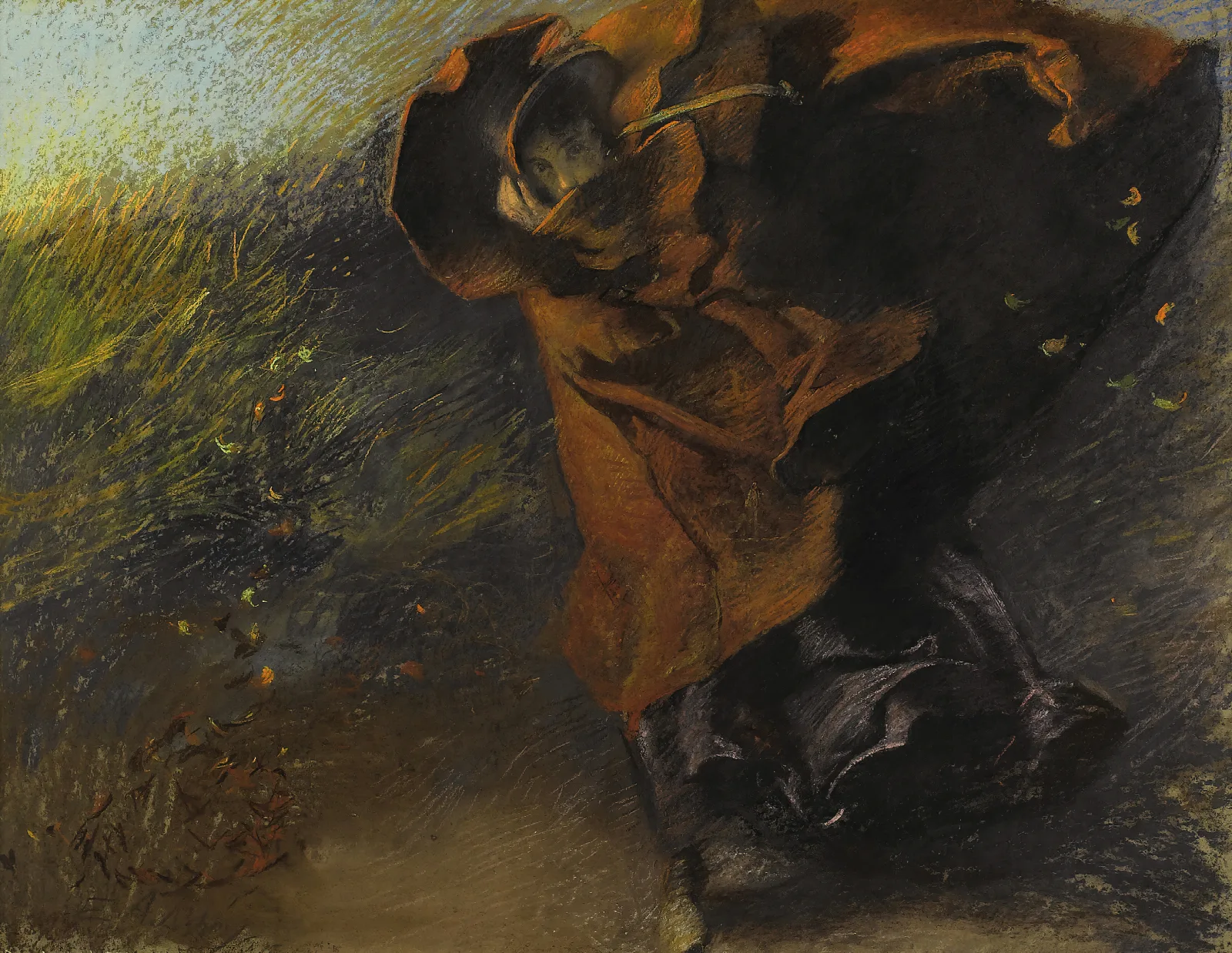 The Wind Wall Art by Edwin Austin Abbey - Canvas Print