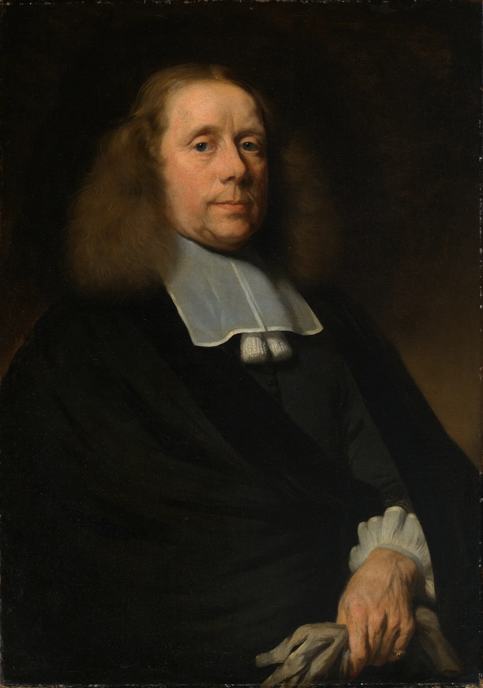 Male Portrait 14 Wall Art by Nicolaes Maes - Canvas Print