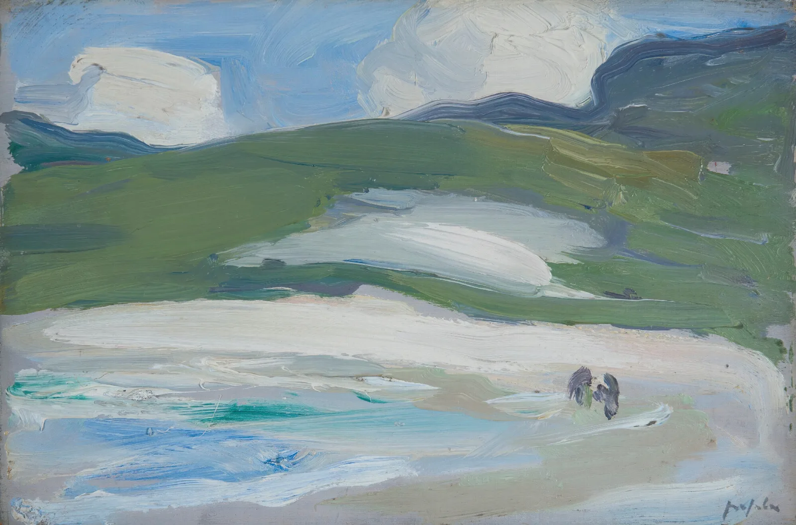 The Sands Barra 2 Wall Art by Samuel John Peploe - Canvas Print