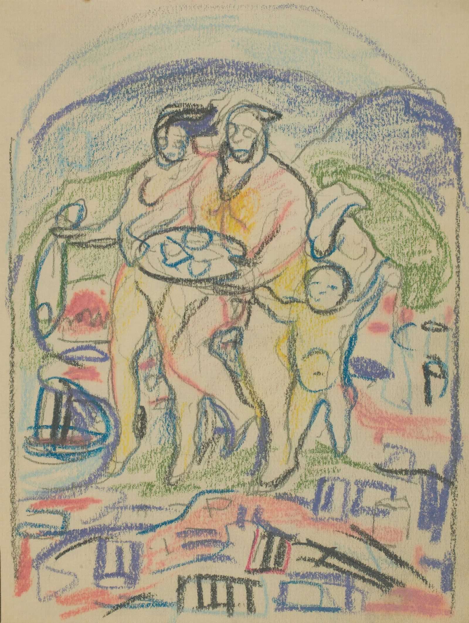 Abstract 10 2 by Edvard Munch (1930) Wall Art by Edvard Munch - Canvas Print