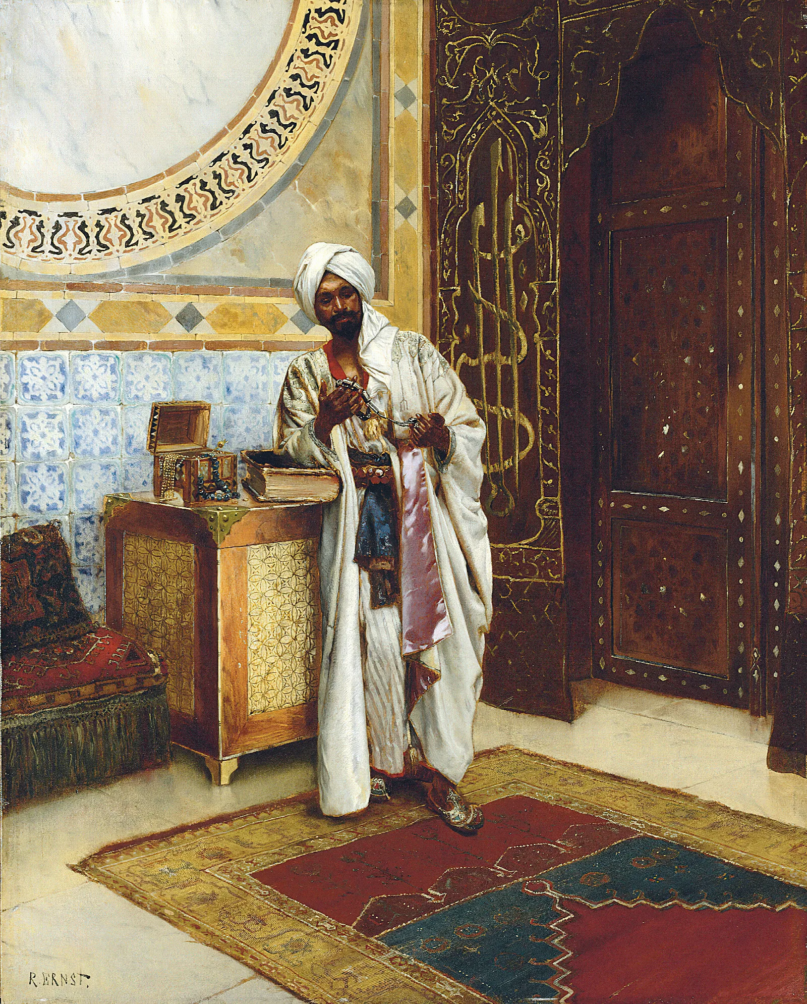 The Jewellery Box Wall Art by Rudolf Ernst - Canvas Print