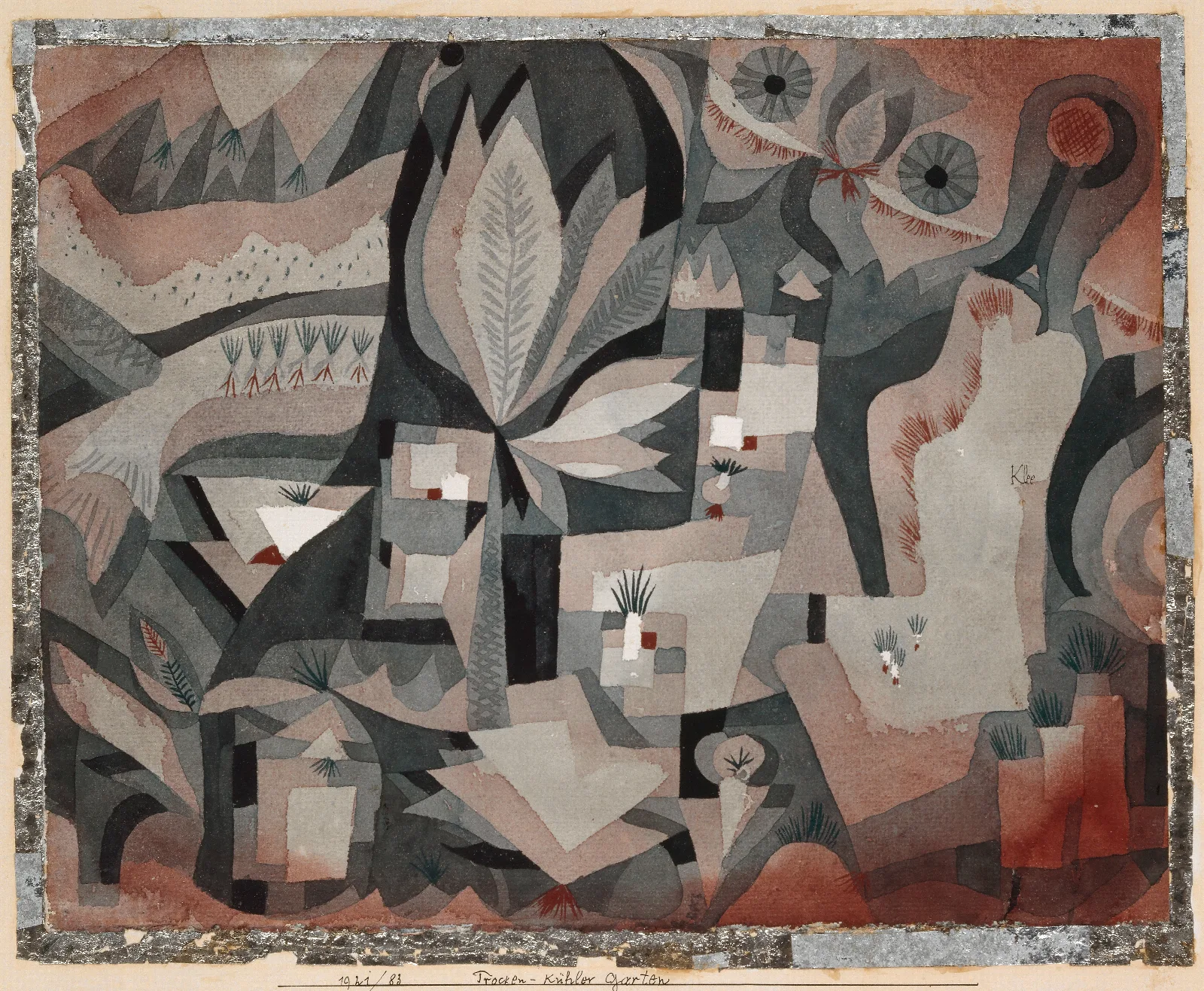Dry Cool Garden Wall Art by Paul Klee - Canvas Print