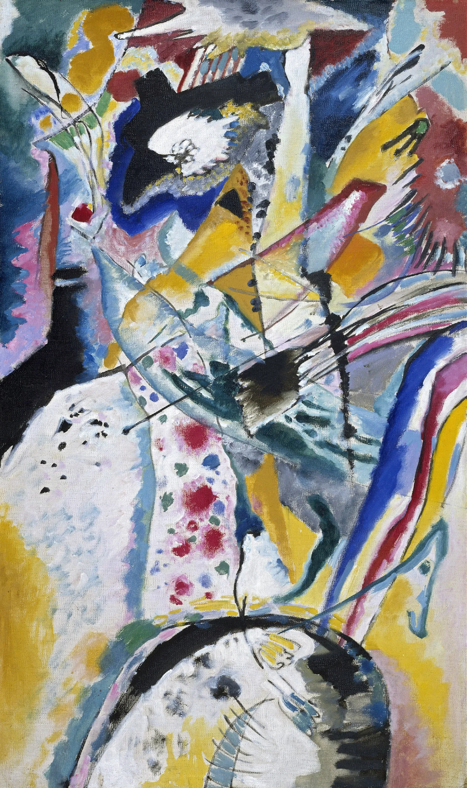 Large Study On A Mural For Edwin R Campbell Summer Wall Art by Wassily Kandinsky - Canvas Print