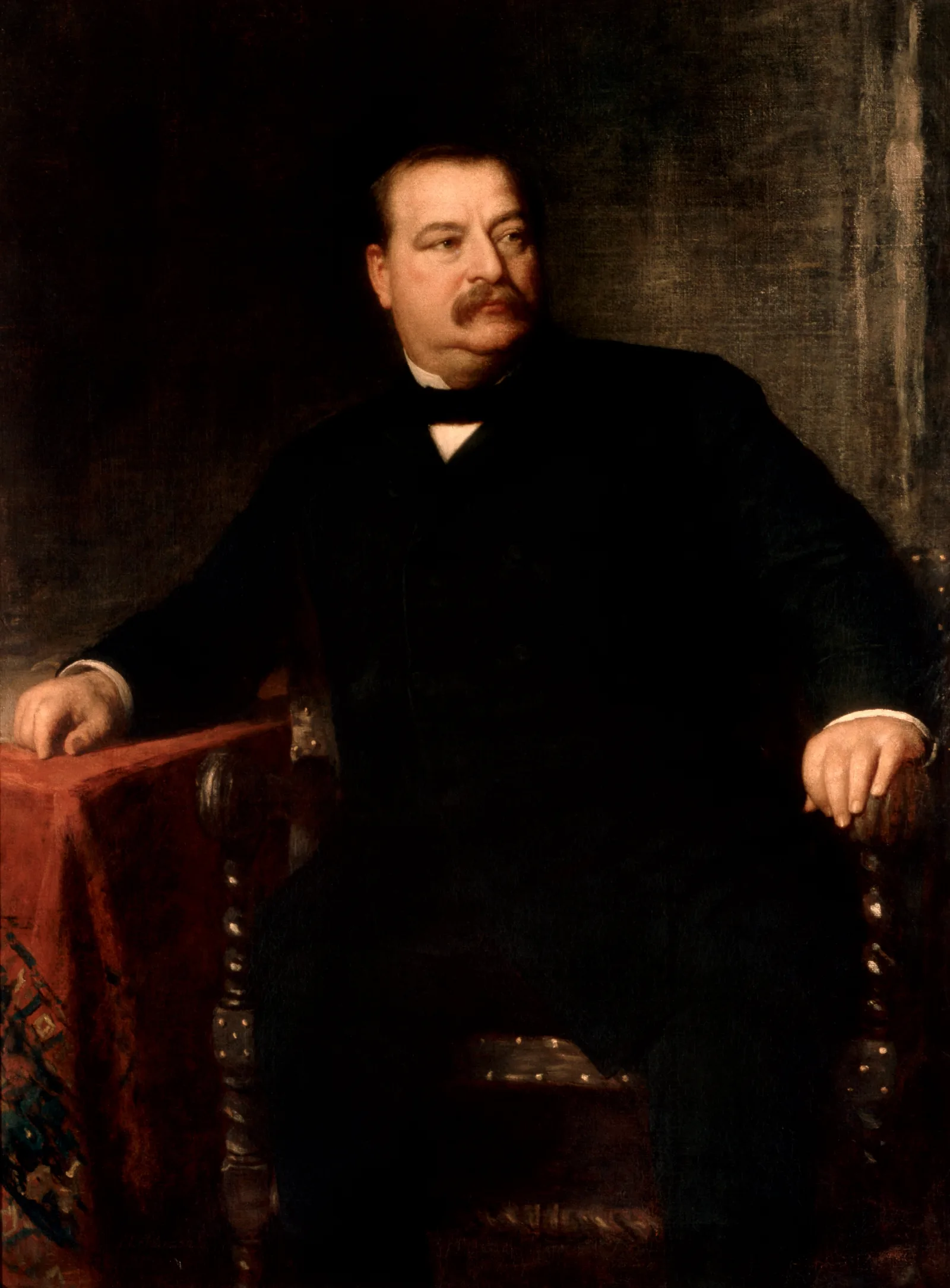 Grover Cleveland Wall Art by Eastman Johnson - Canvas Print
