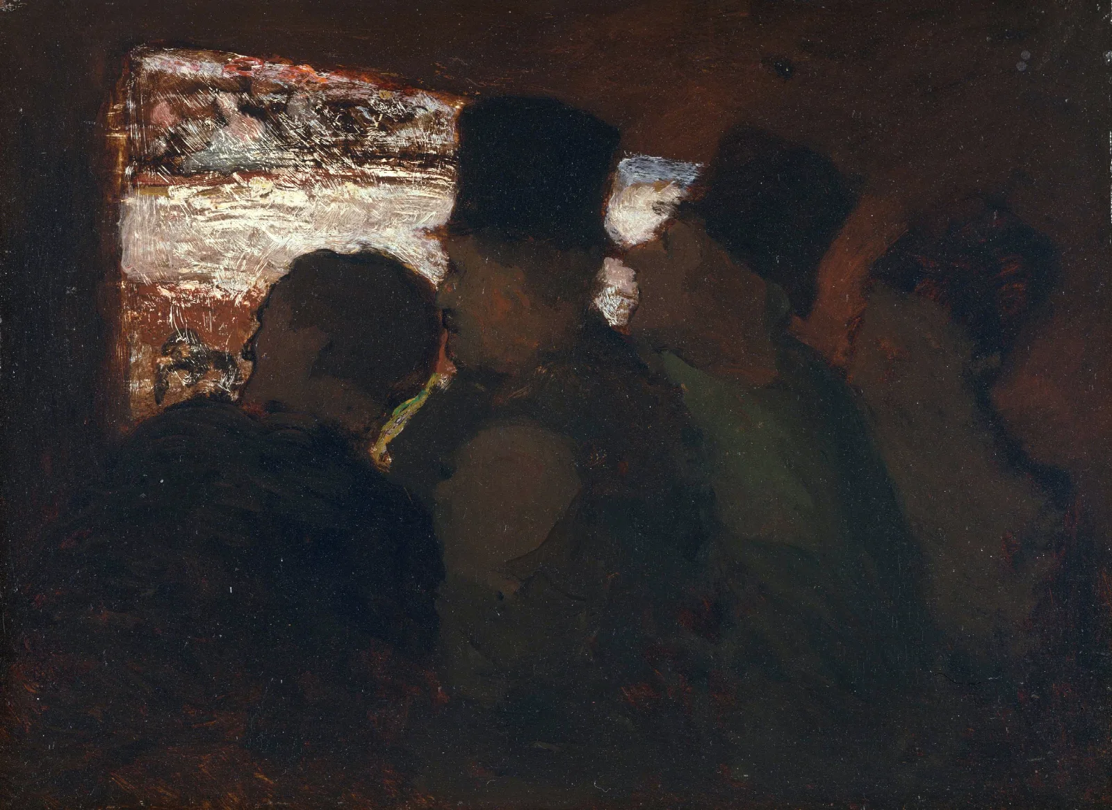 Theater Audience Wall Art by Honoré Daumier - Canvas Print