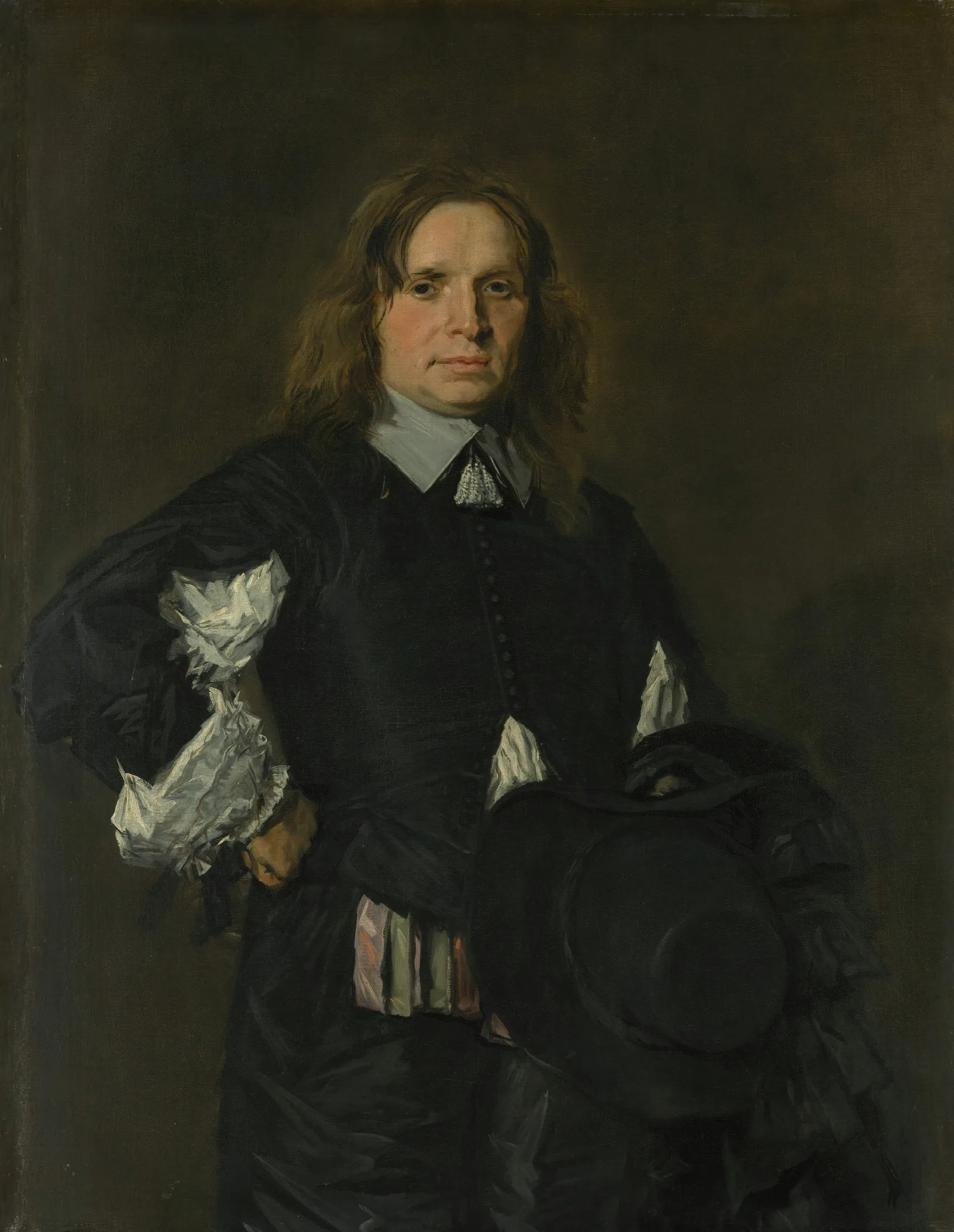 Portrait Of A Man 155 Wall Art by Frans Hals - Canvas Print