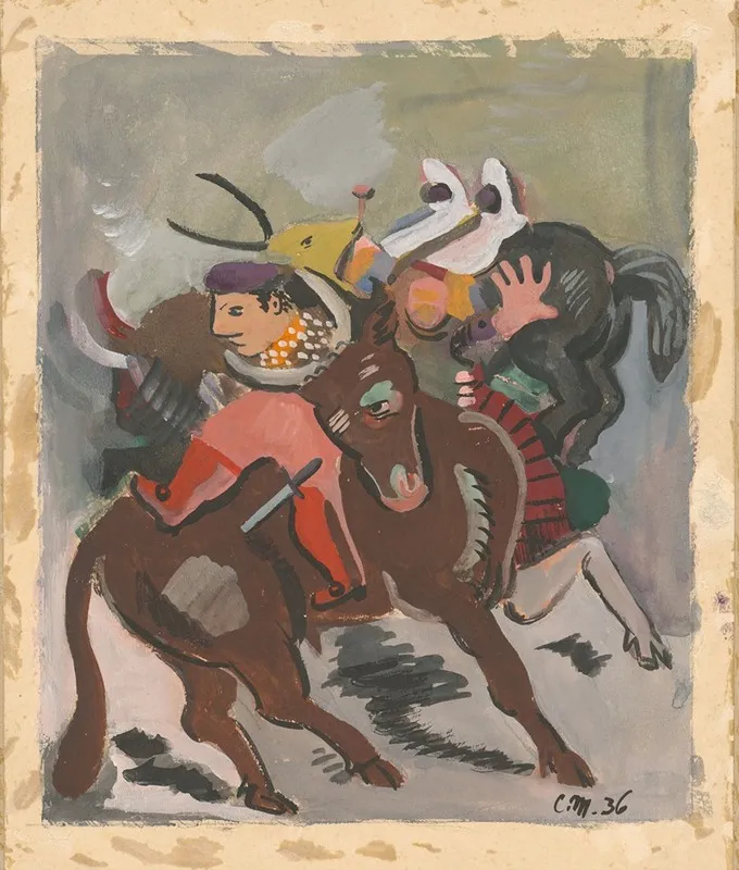 Bullfight 2 Wall Art by Cyprián Majerník - Canvas Print