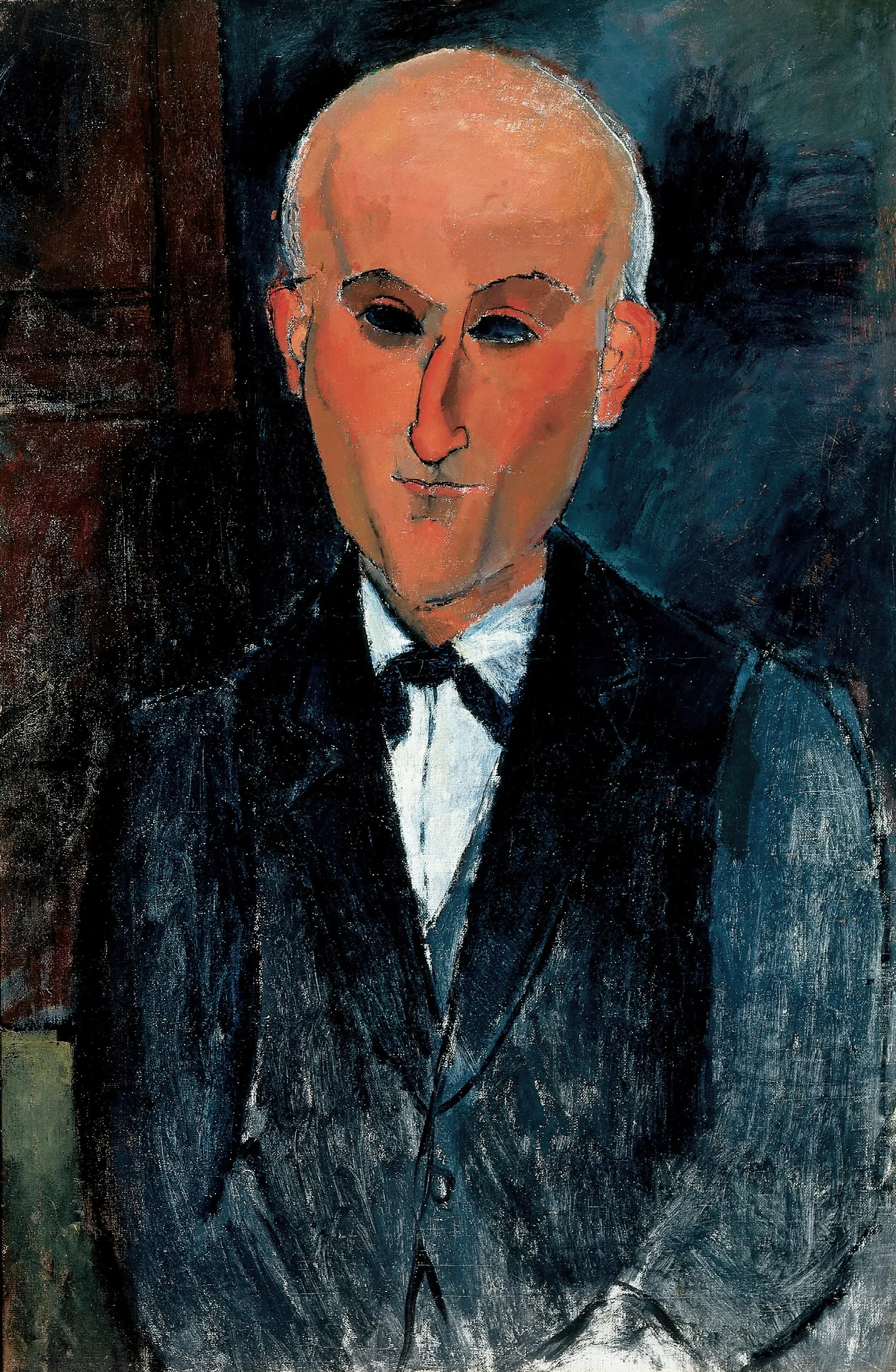 Max Jacob 1876 1944 Wall Art by Amedeo Modigliani - Canvas Print
