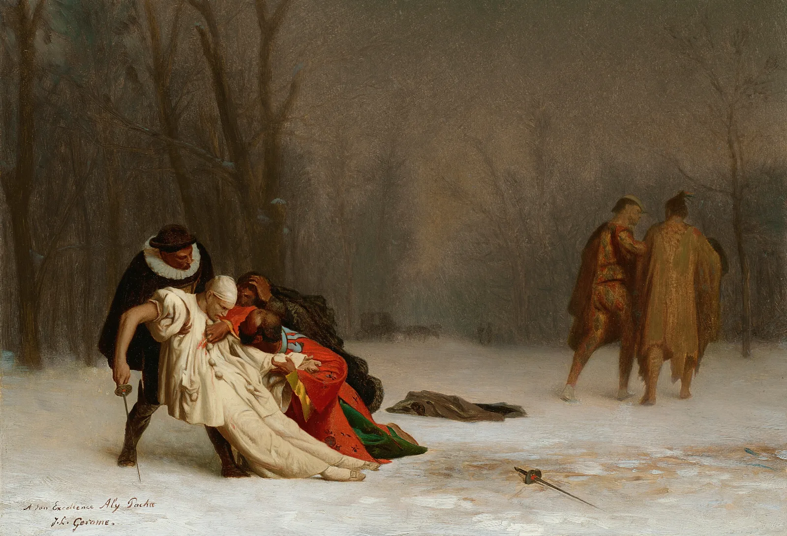 Sortie Du Bal Masque Wall Art by Jean-Léon Gérôme - Canvas Print