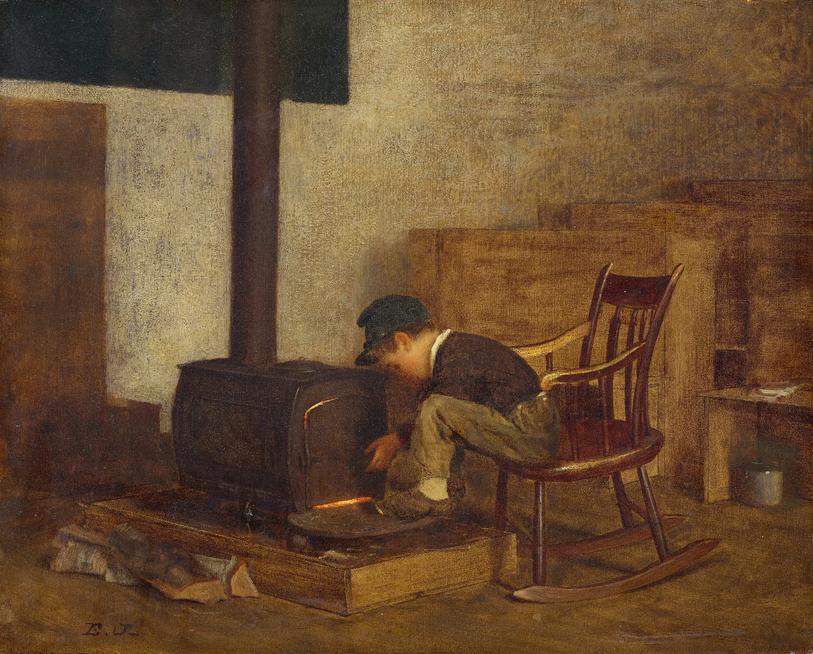 The Early Scholar Wall Art by Eastman Johnson - Canvas Print