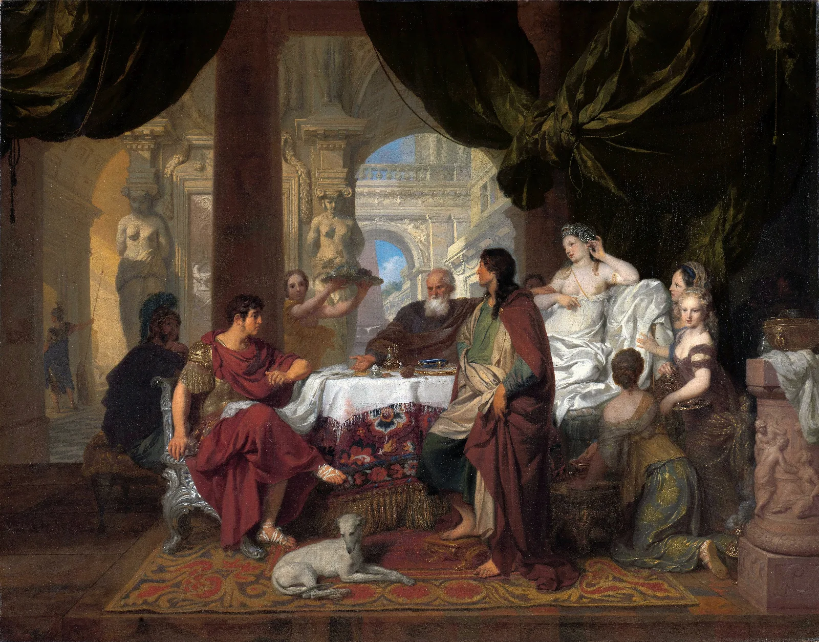 Cleopatras Banquet Wall Art by Gerard de Lairesse - Canvas Print