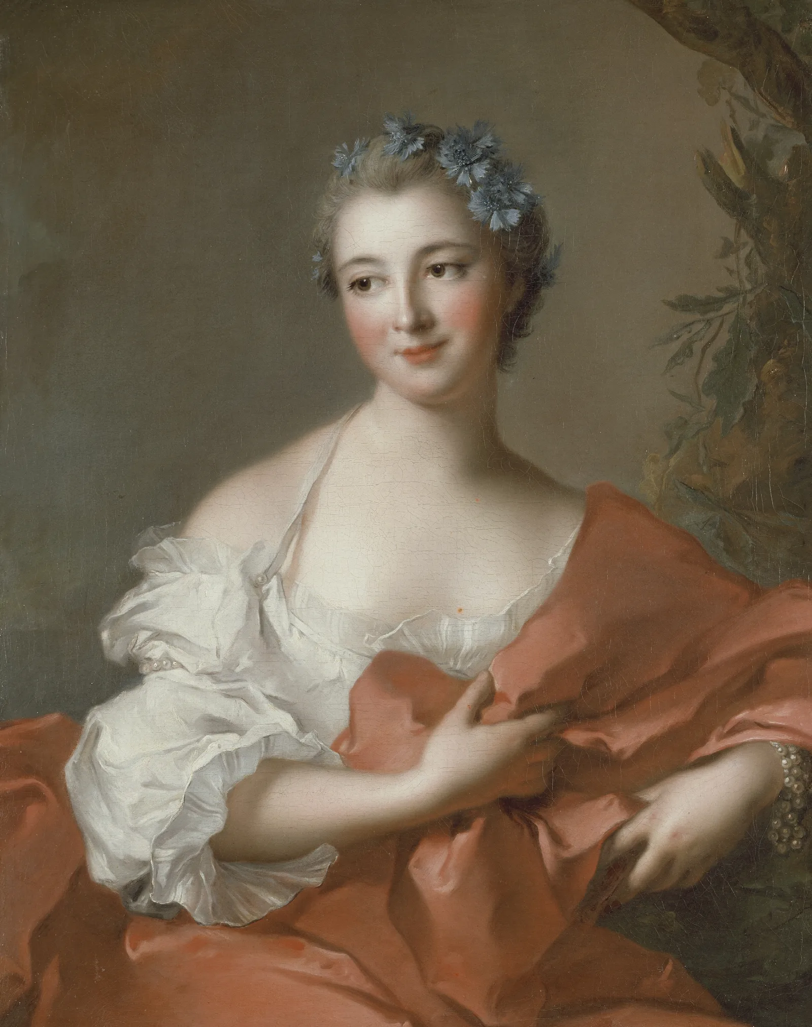 Marquise De Lhopital Wall Art by Jean-Marc Nattier - Canvas Print