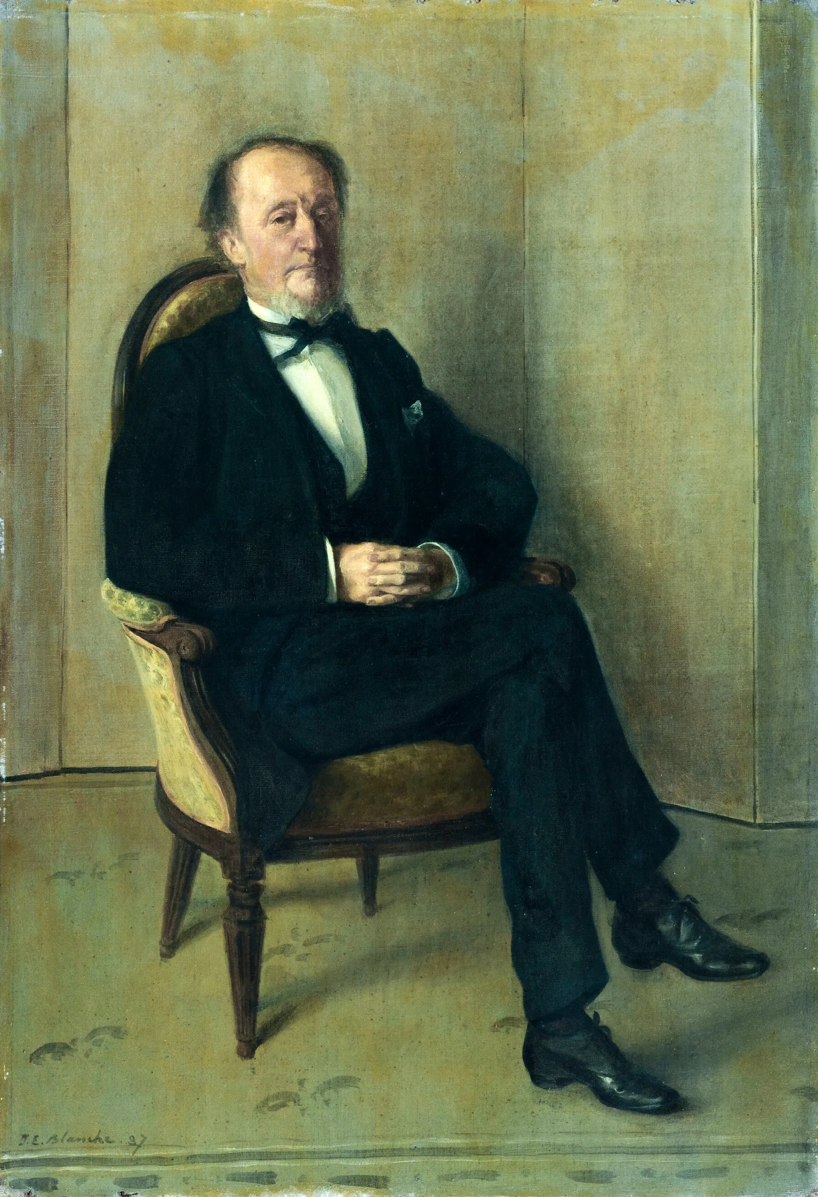 Portrait De John Lemoine Wall Art by Jacques-Émile Blanche - Canvas Print