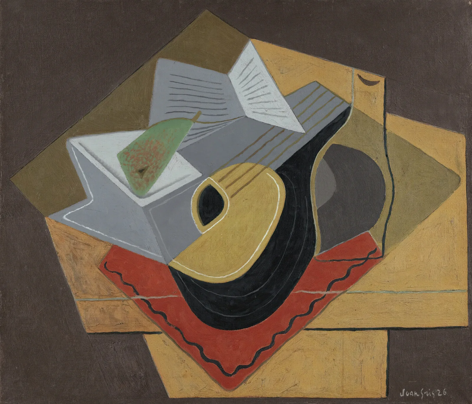 La Mandoline Noire Wall Art by Juan Gris - Canvas Print