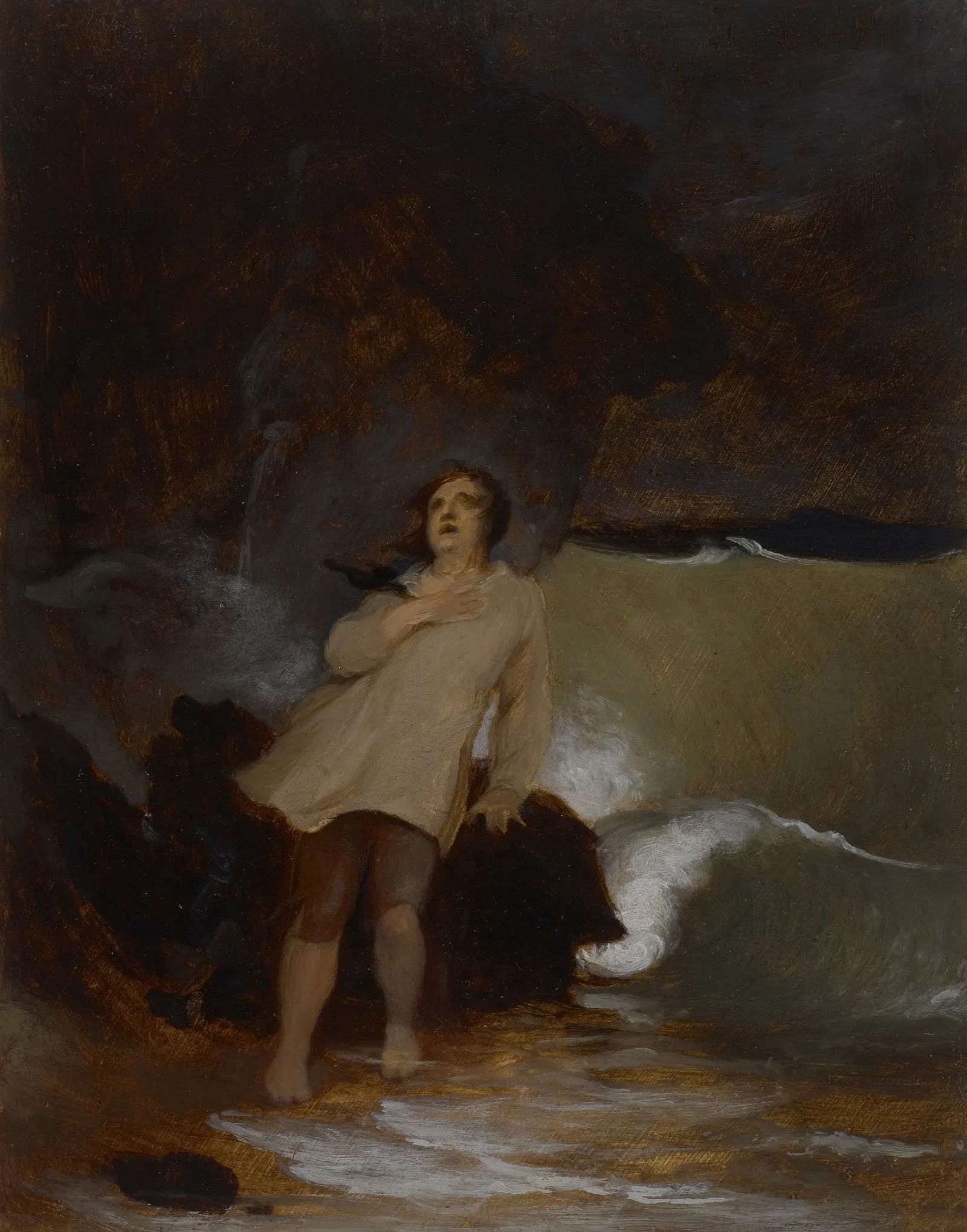 The Shipwreck Of Robinson Crusoe Wall Art by Thomas Sully - Canvas Print