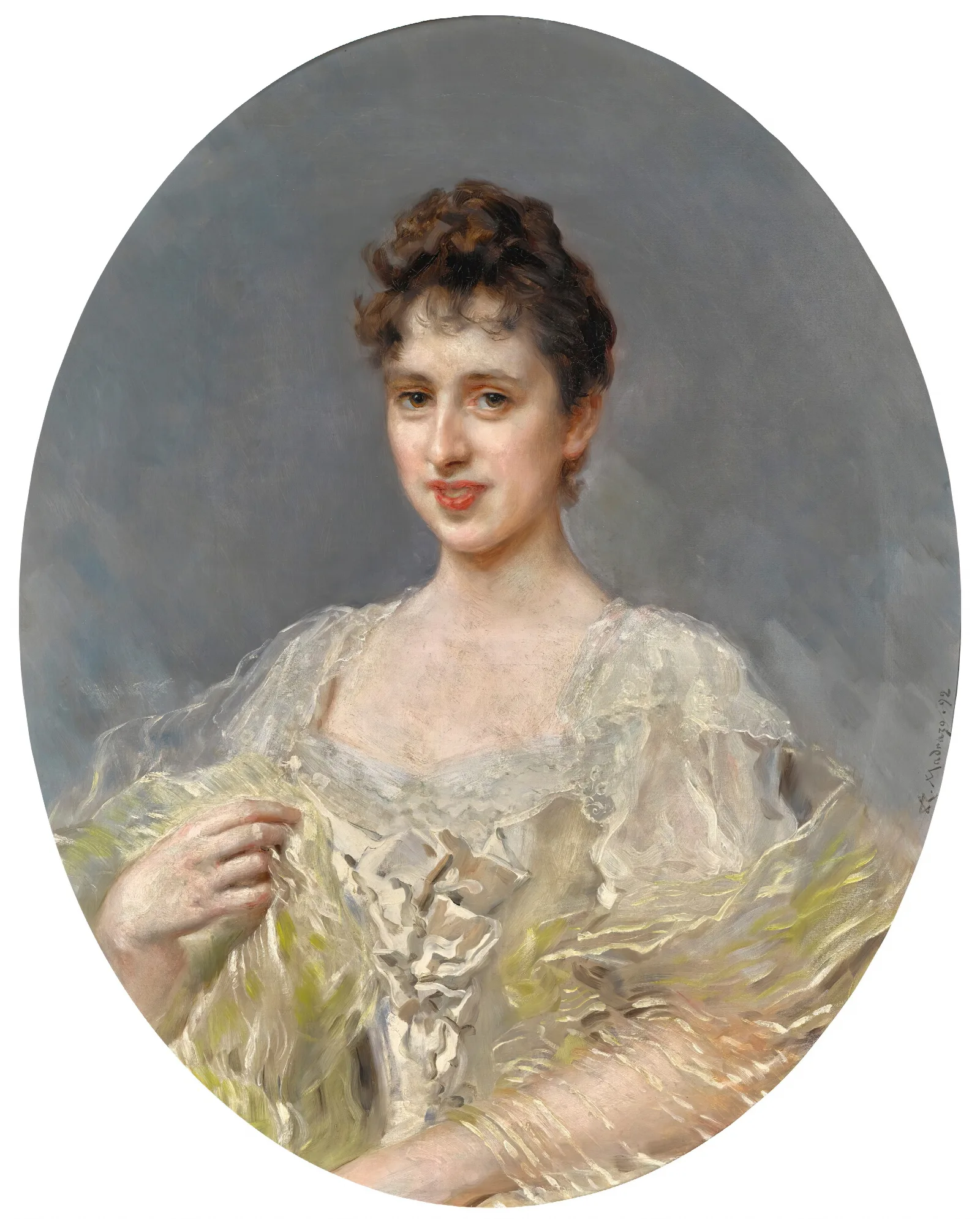 Clotilde Marquessa De Acricollar Wall Art by Raimundo de Madrazo y Garreta - Canvas Print