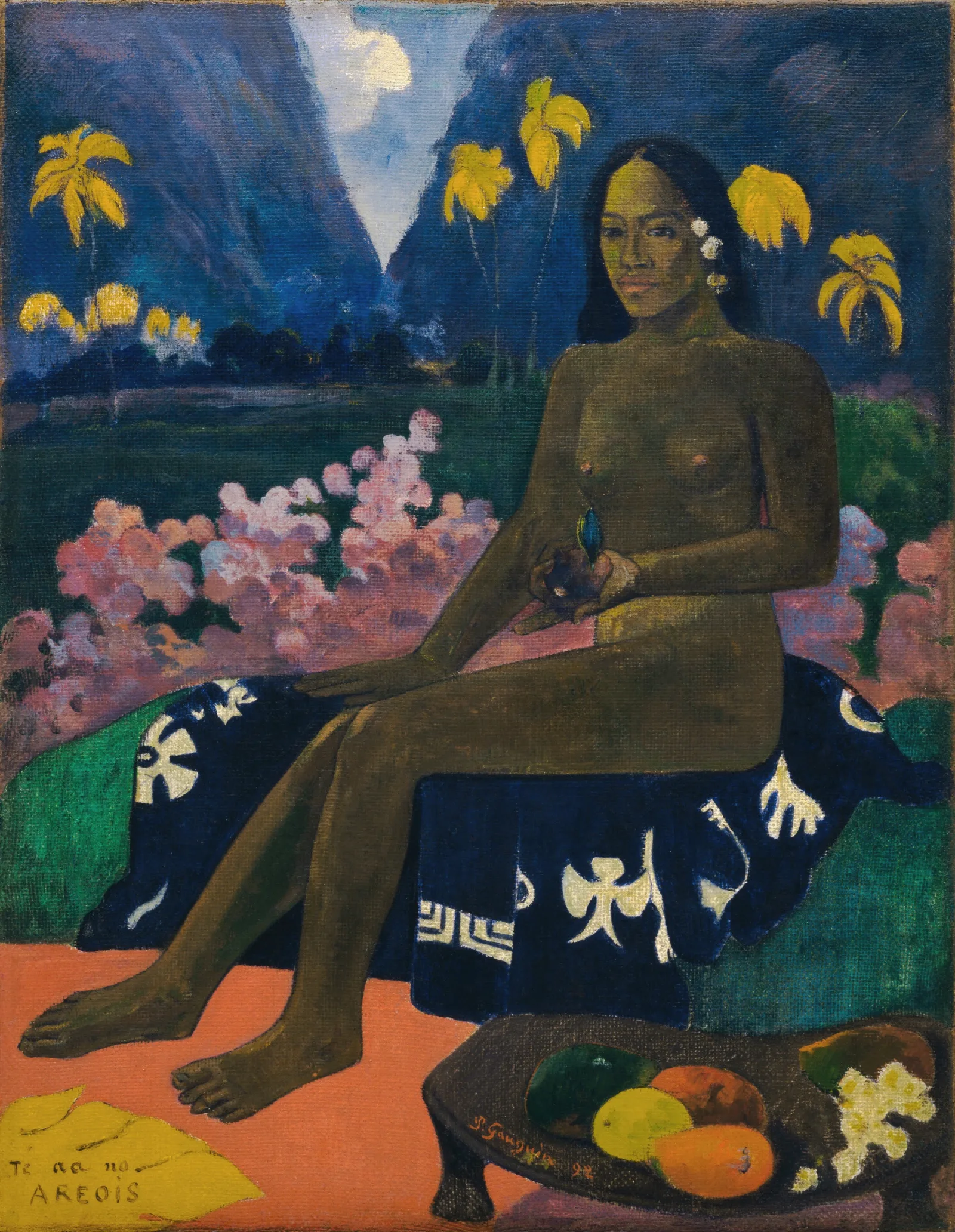 Te Aa No Areois The Seed Of The Areoi Wall Art by Paul Gauguin - Canvas Print