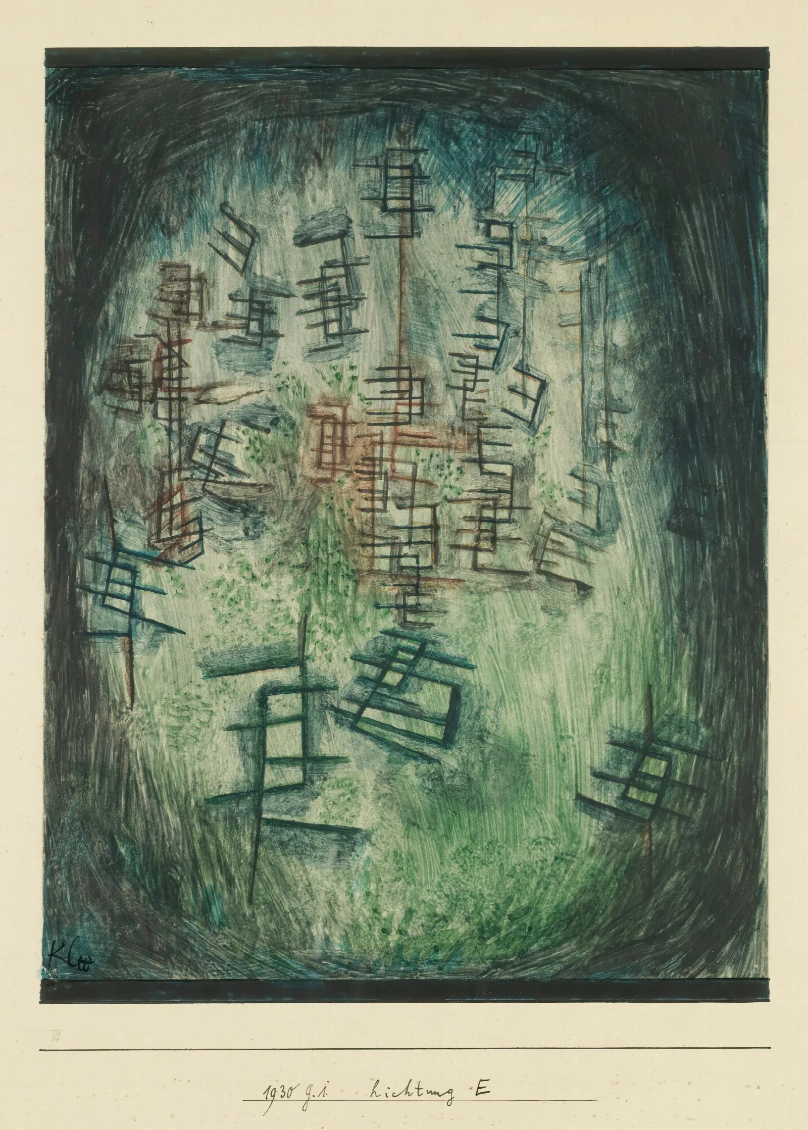 Lichtung E Clearing E Wall Art by Paul Klee - Canvas Print