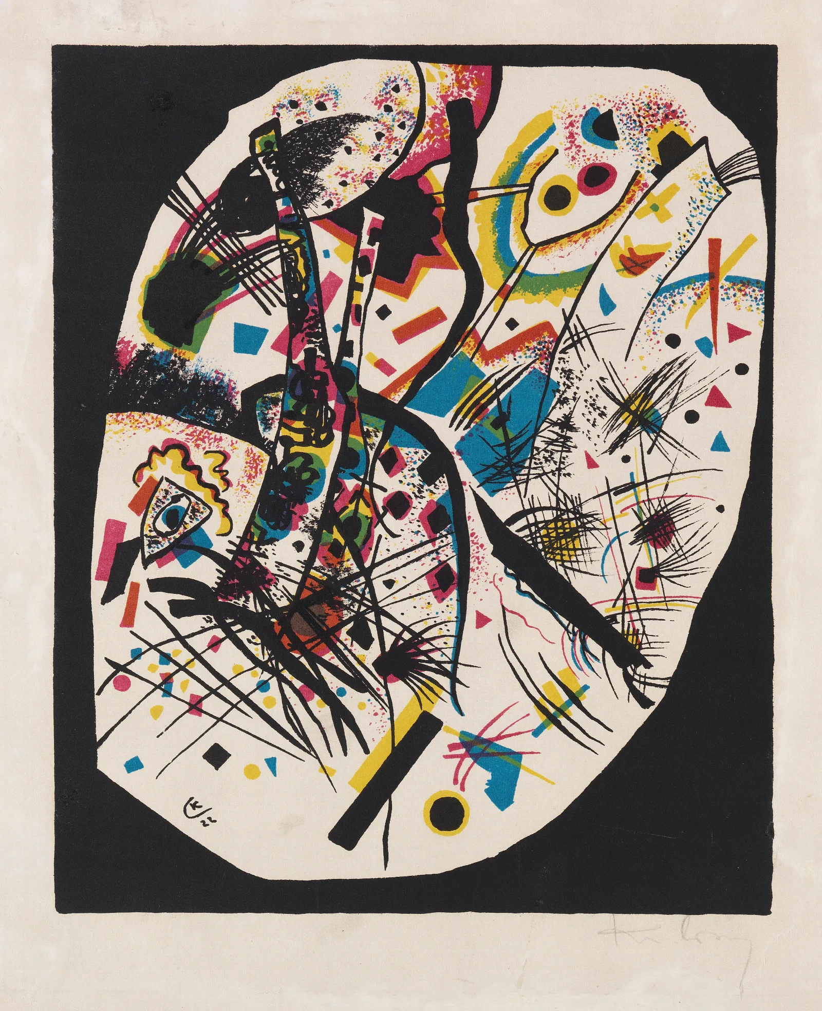 Kleine Welten Iii Wall Art by Wassily Kandinsky - Canvas Print