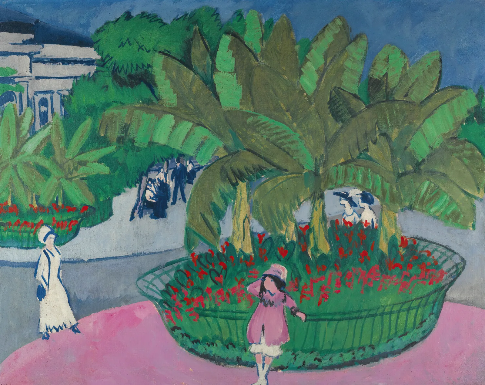 The Bosquet Albertplatz In Dresden Wall Art by Ernst Ludwig Kirchner - Canvas Print