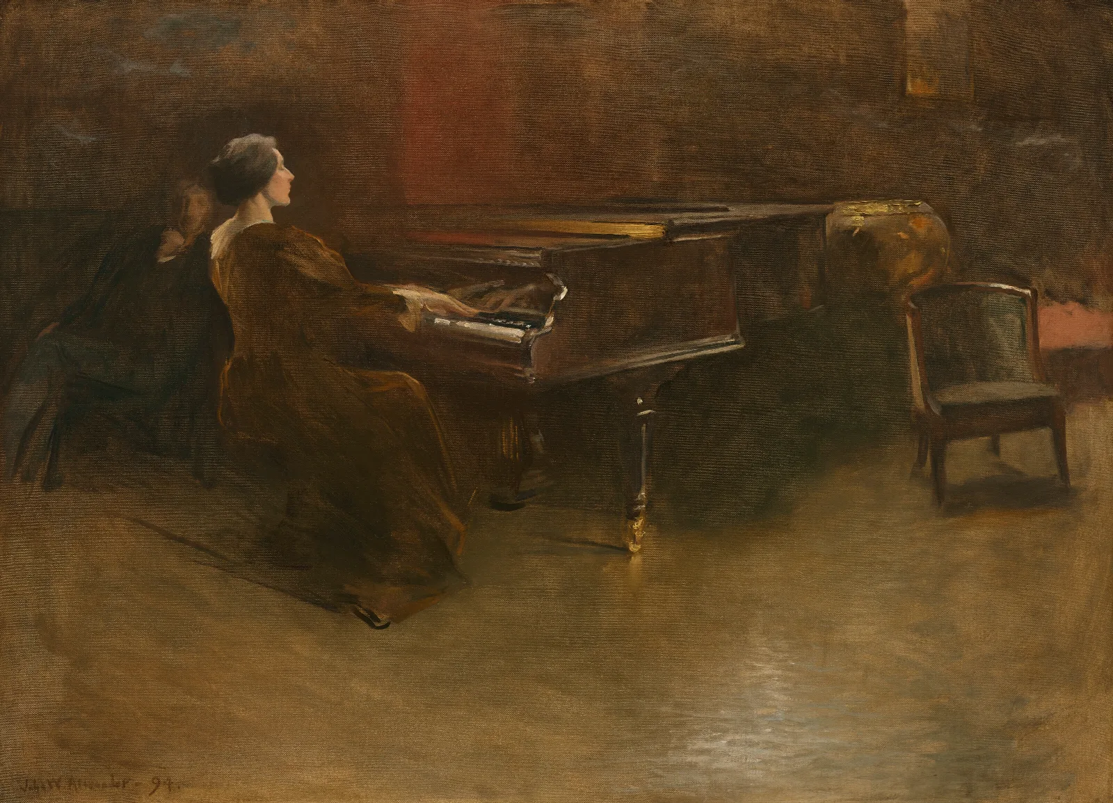 Le Piano 2 Wall Art by John White Alexander - Canvas Print