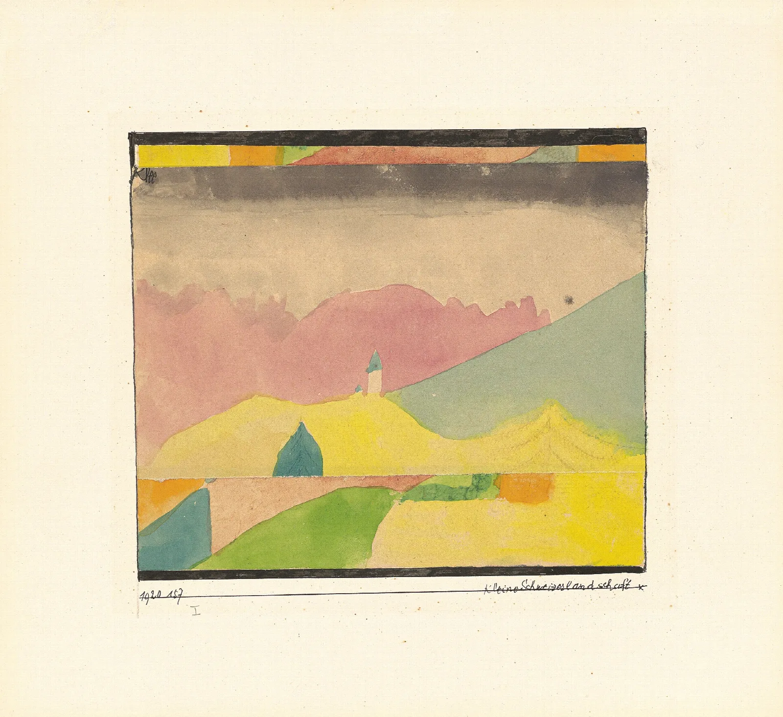 Kleine Schweizerlandschaft Wall Art by Paul Klee - Canvas Print