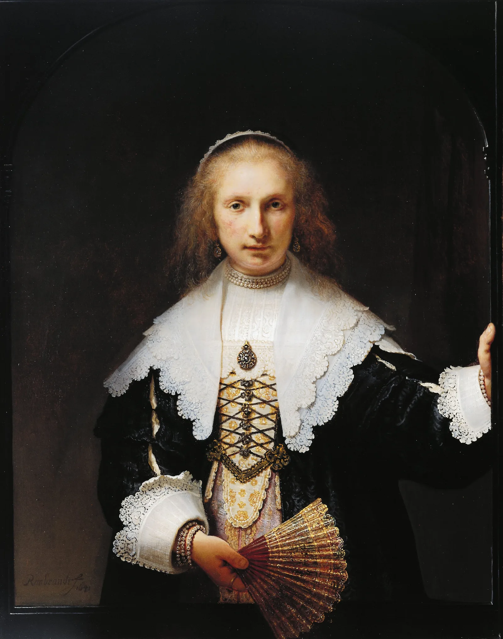 Agatha Bas 1611 58 Wall Art by Rembrandt van Rijn - Canvas Print
