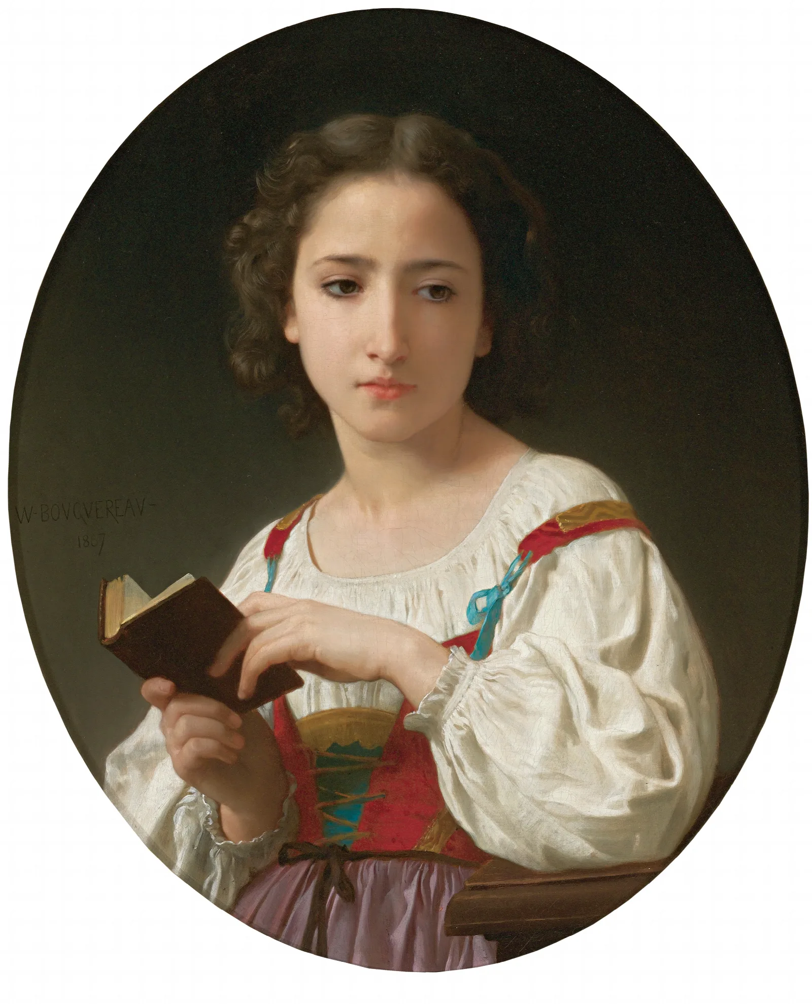 Le Livre Dheures Wall Art by William Bouguereau - Canvas Print