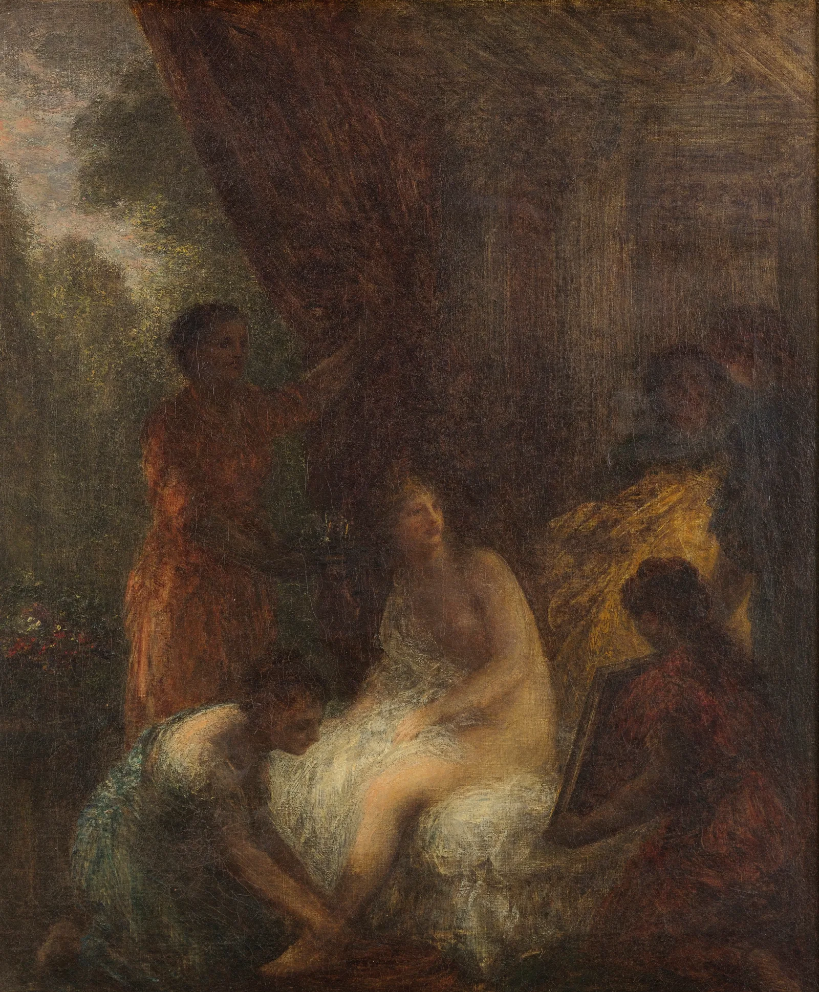La Toilette 9 Wall Art by Henri Fantin-Latour - Canvas Print