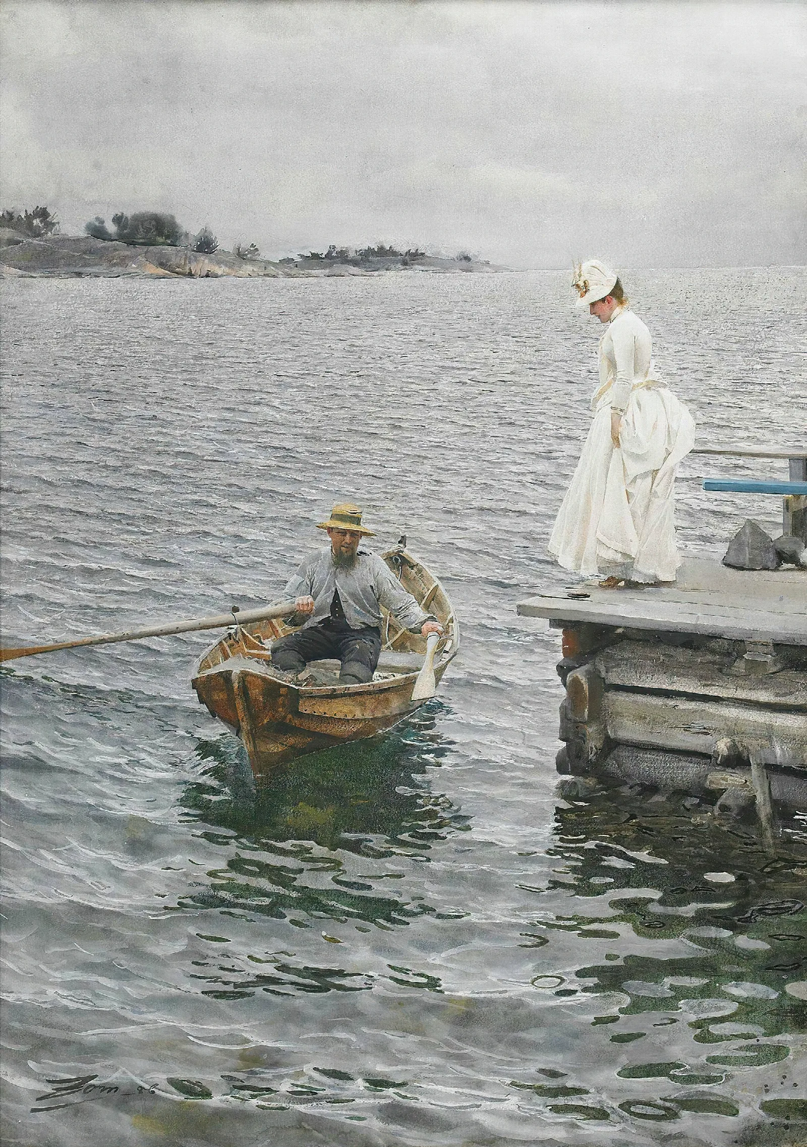 Sommarnoje Wall Art by Anders Zorn - Canvas Print
