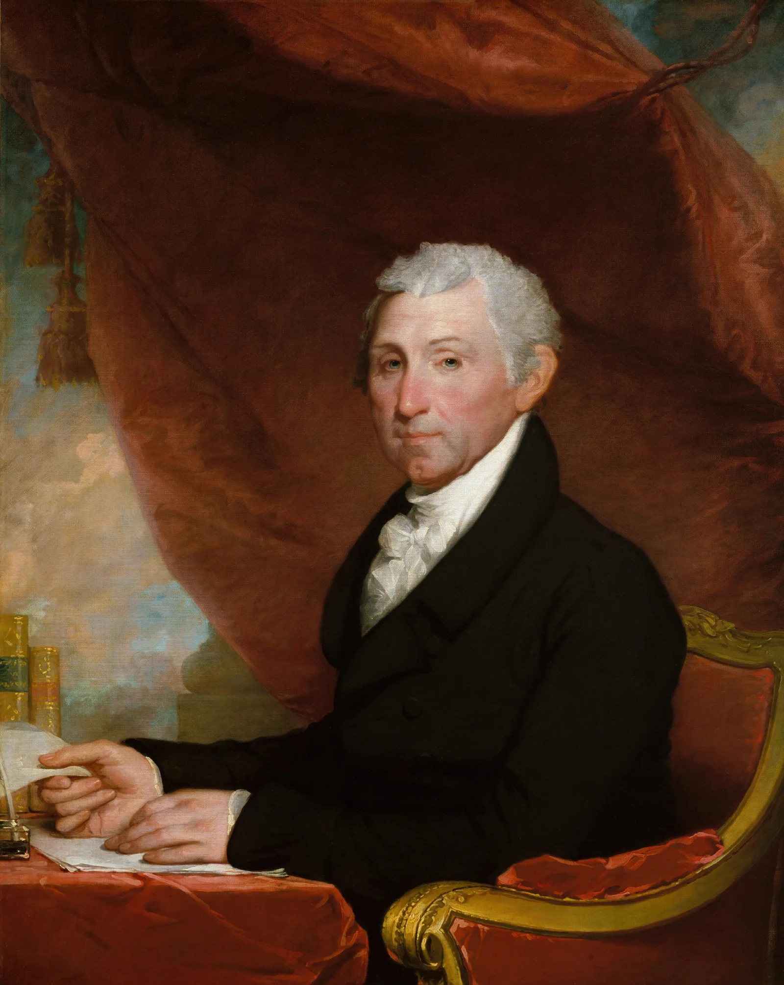 James Monroe 4 Wall Art by Gilbert Stuart - Canvas Print