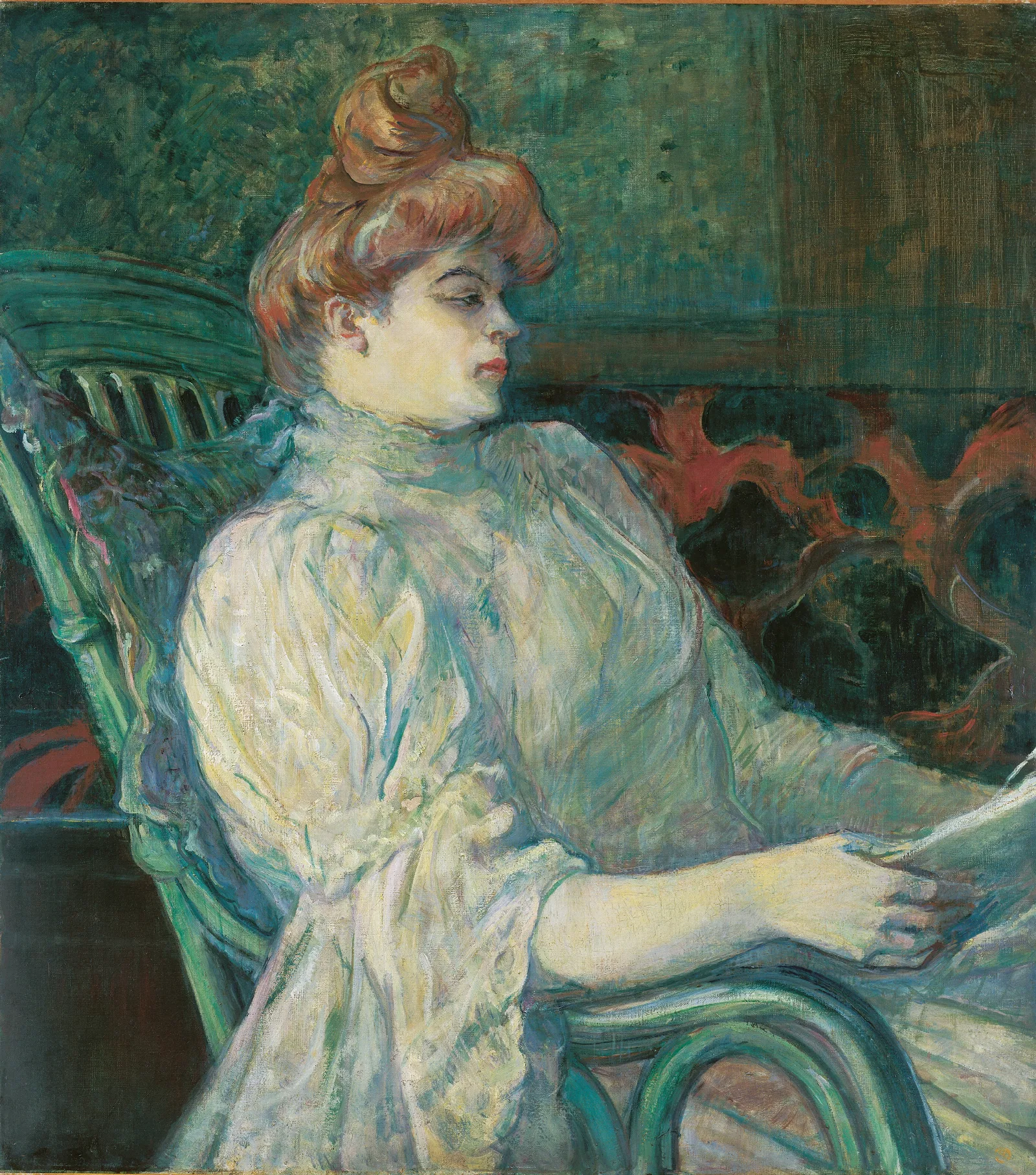 Madame Marthe X?bordeaux Wall Art by Henri de Toulouse-Lautrec - Canvas Print