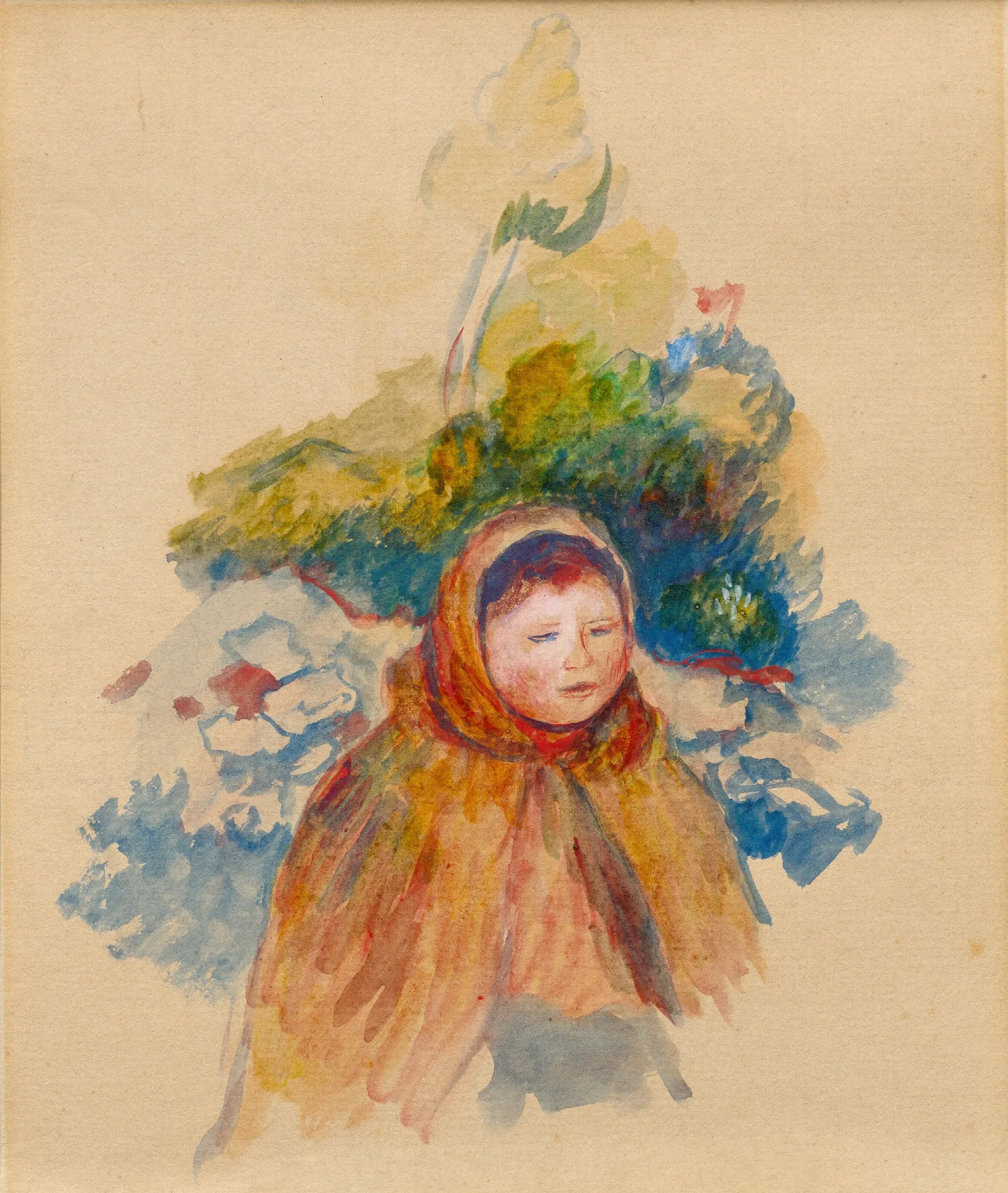 Jeune Paysanne Wall Art by Pierre-Auguste Renoir - Canvas Print