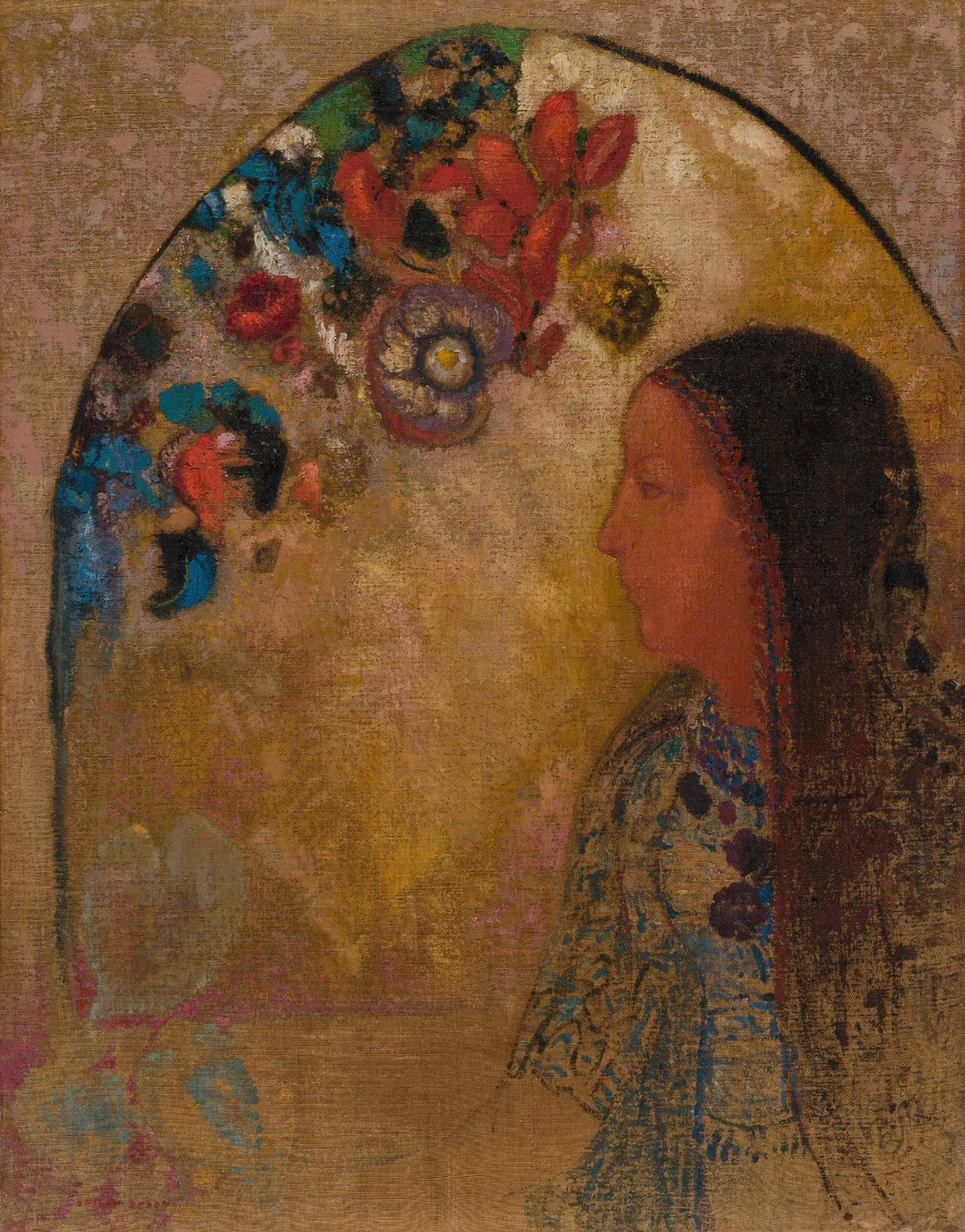 The Gothic Window Wall Art by Odilon Redon - Canvas Print