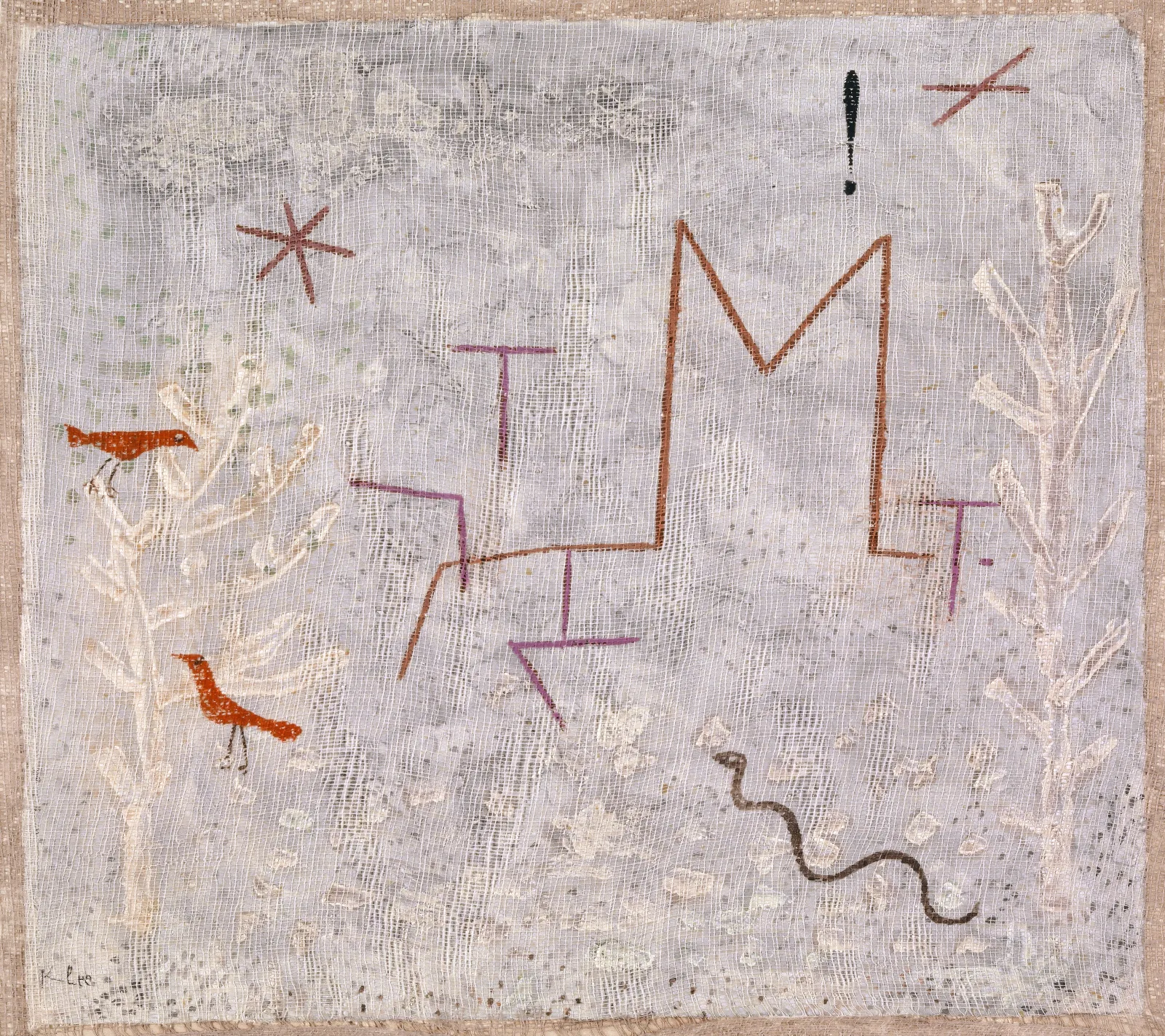 Garden Gate K Wall Art by Paul Klee - Canvas Print
