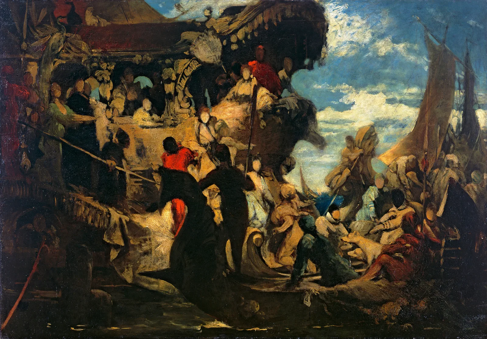 Venedig Huldigt Catarina Cornero Wall Art by Hans Makart - Canvas Print