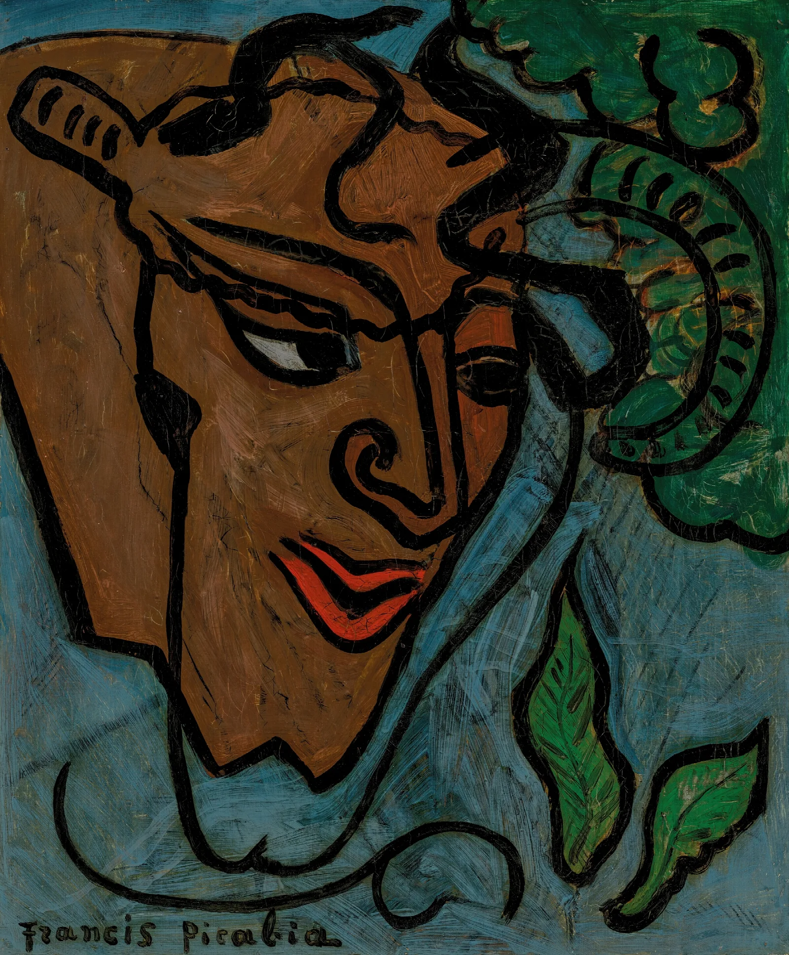 Tete De Faune Wall Art by Francis Picabia - Canvas Print