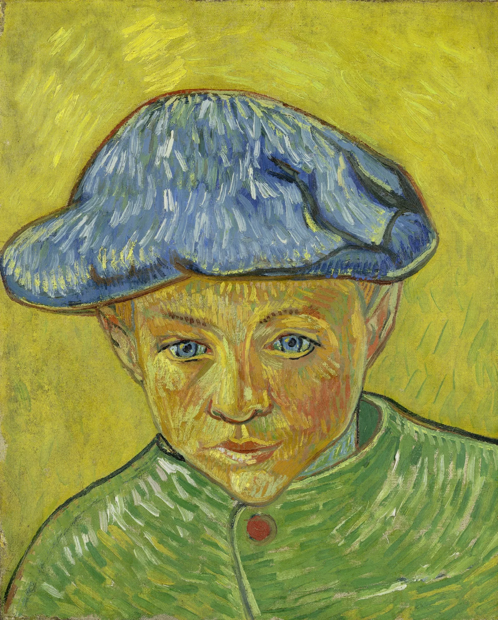 Portrait Of Camille Roulin Wall Art by Vincent van Gogh - Canvas Print