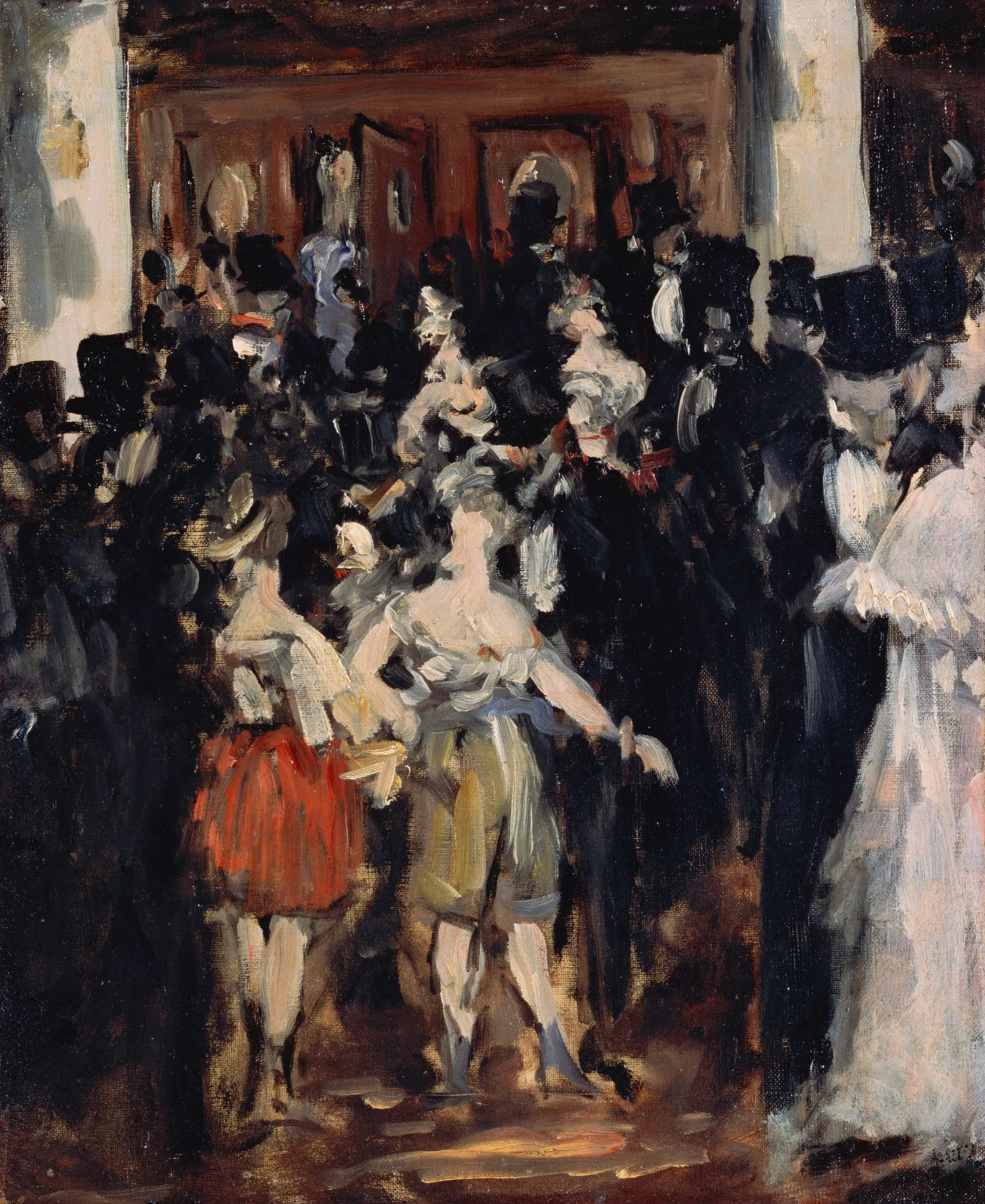 Masked Ball At The Opera 2 Wall Art by Édouard Manet - Canvas Print