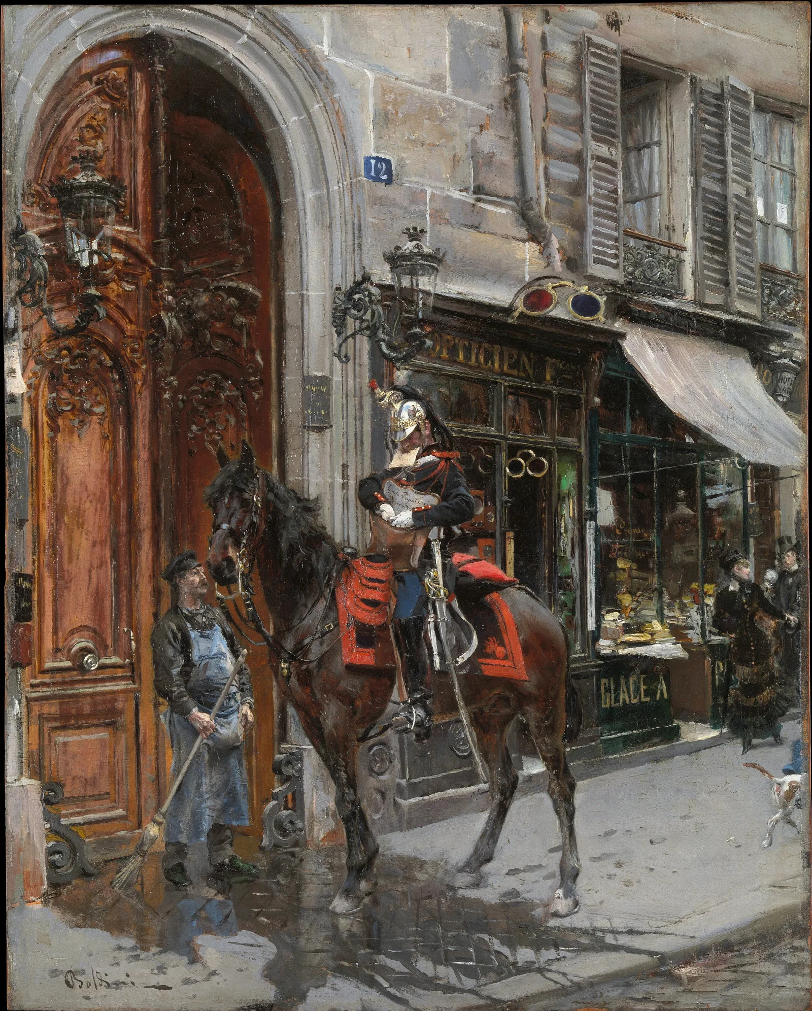 The Dispatch Bearer Wall Art by Giovanni Boldini - Canvas Print