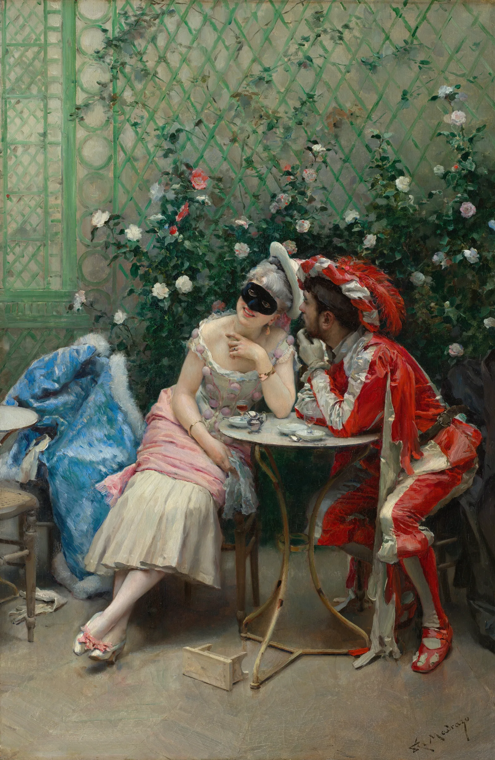Masqueraders Wall Art by Raimundo de Madrazo y Garreta - Canvas Print