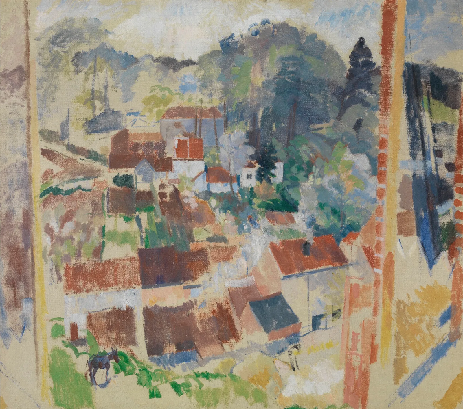 Open Window On Bosvoorde Wall Art by Rik Wouters - Canvas Print