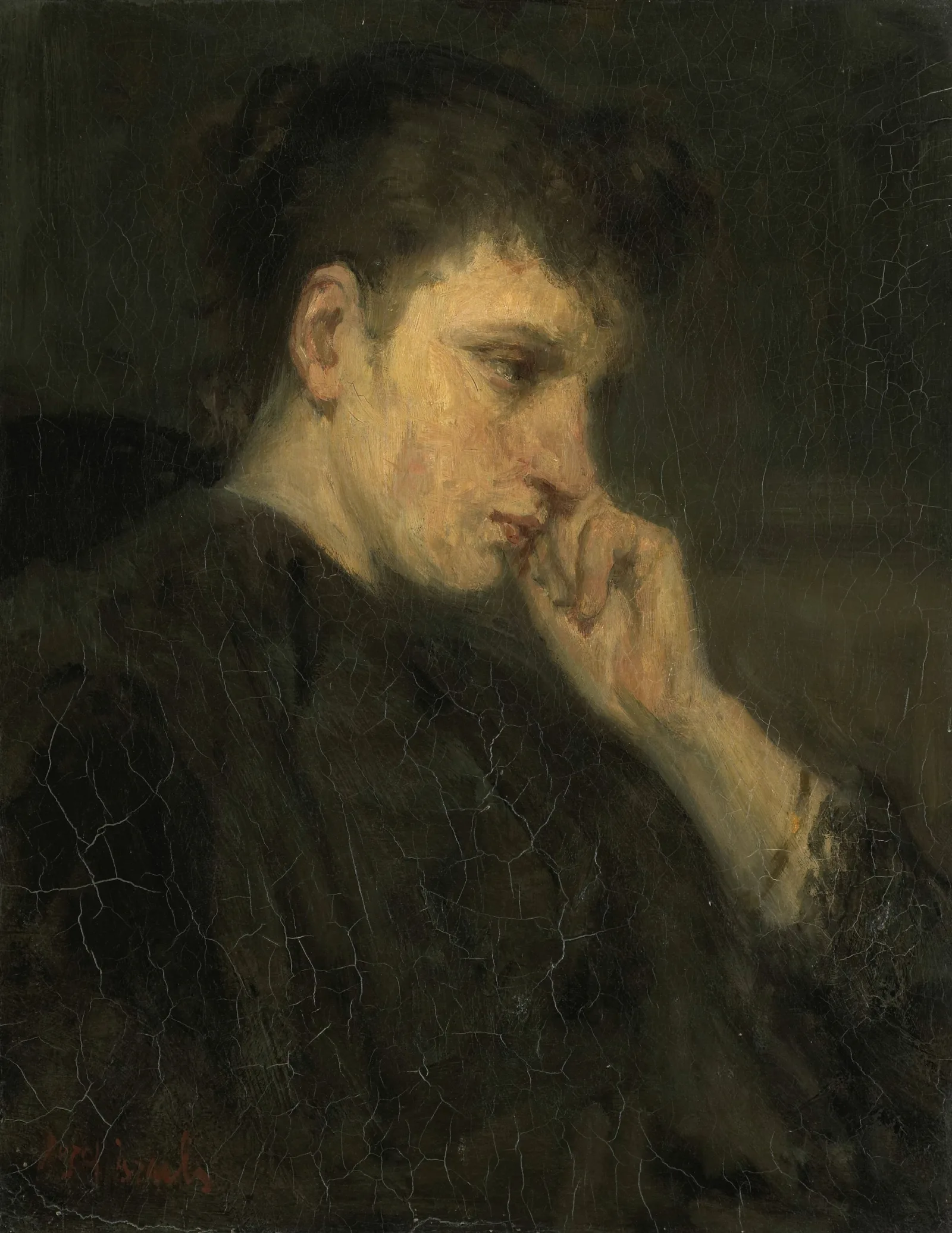 Malancholy Wall Art by Jozef Israëls - Canvas Print