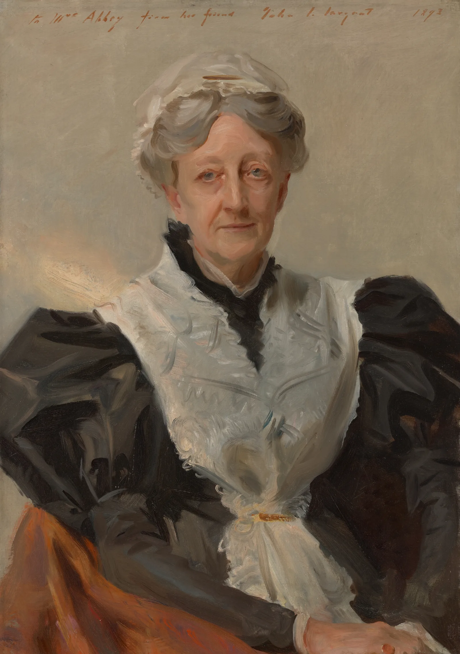Mrs Frederick Mead Mary Eliza Scribner Wall Art by John Singer Sargent - Canvas Print