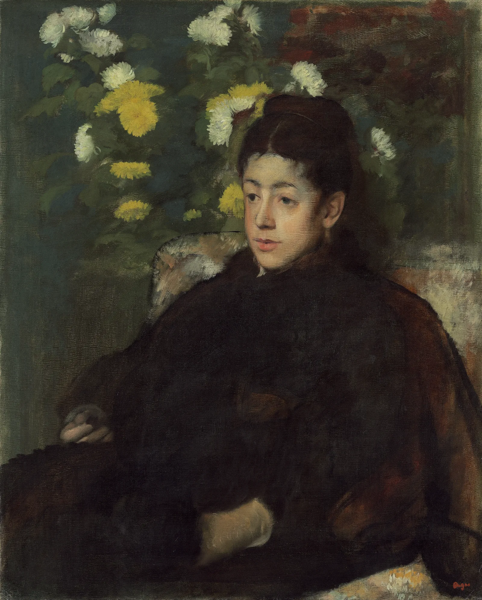 Mademoiselle Malo Wall Art by Edgar Degas - Canvas Print