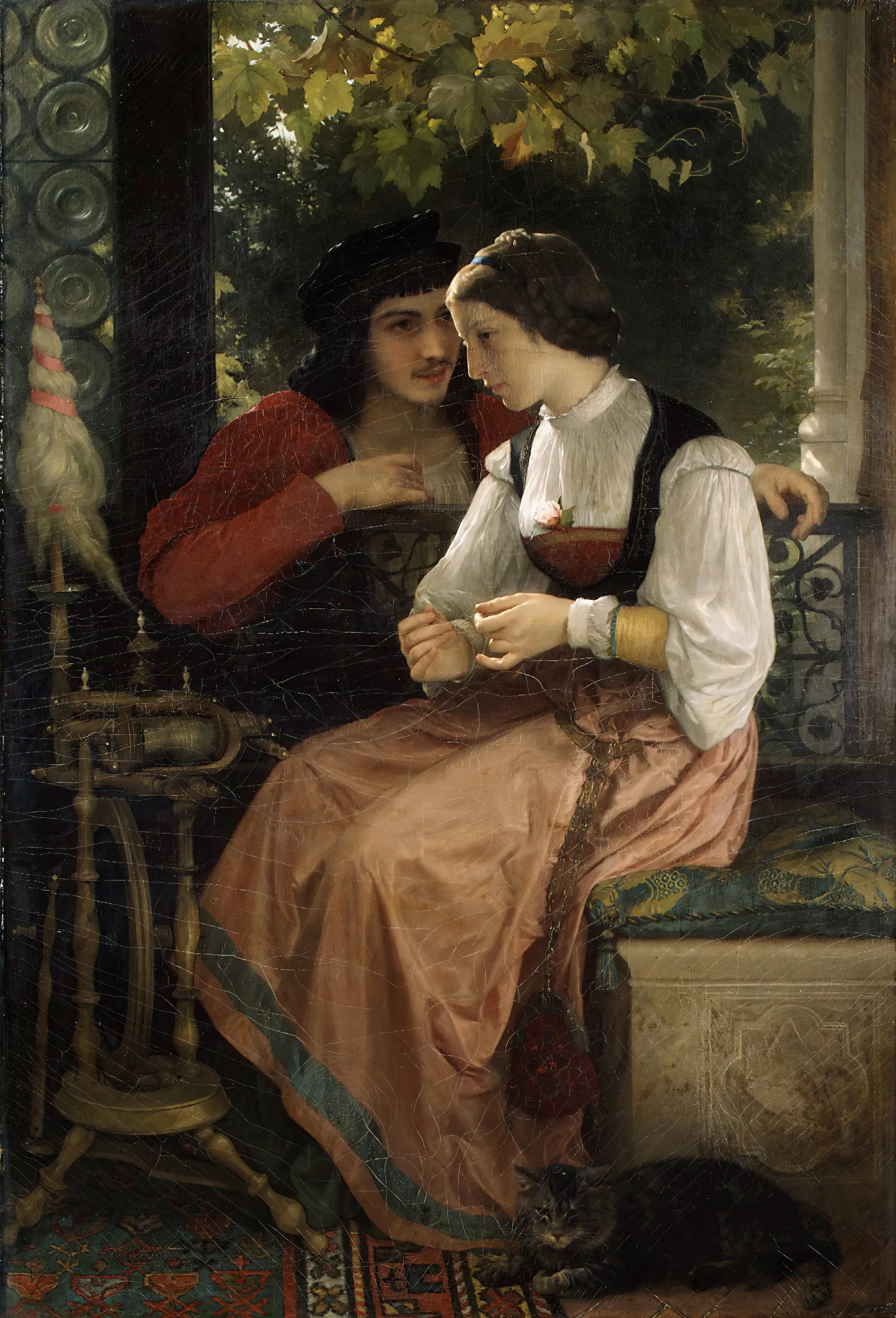 The Proposal 3 Wall Art by William Bouguereau - Canvas Print