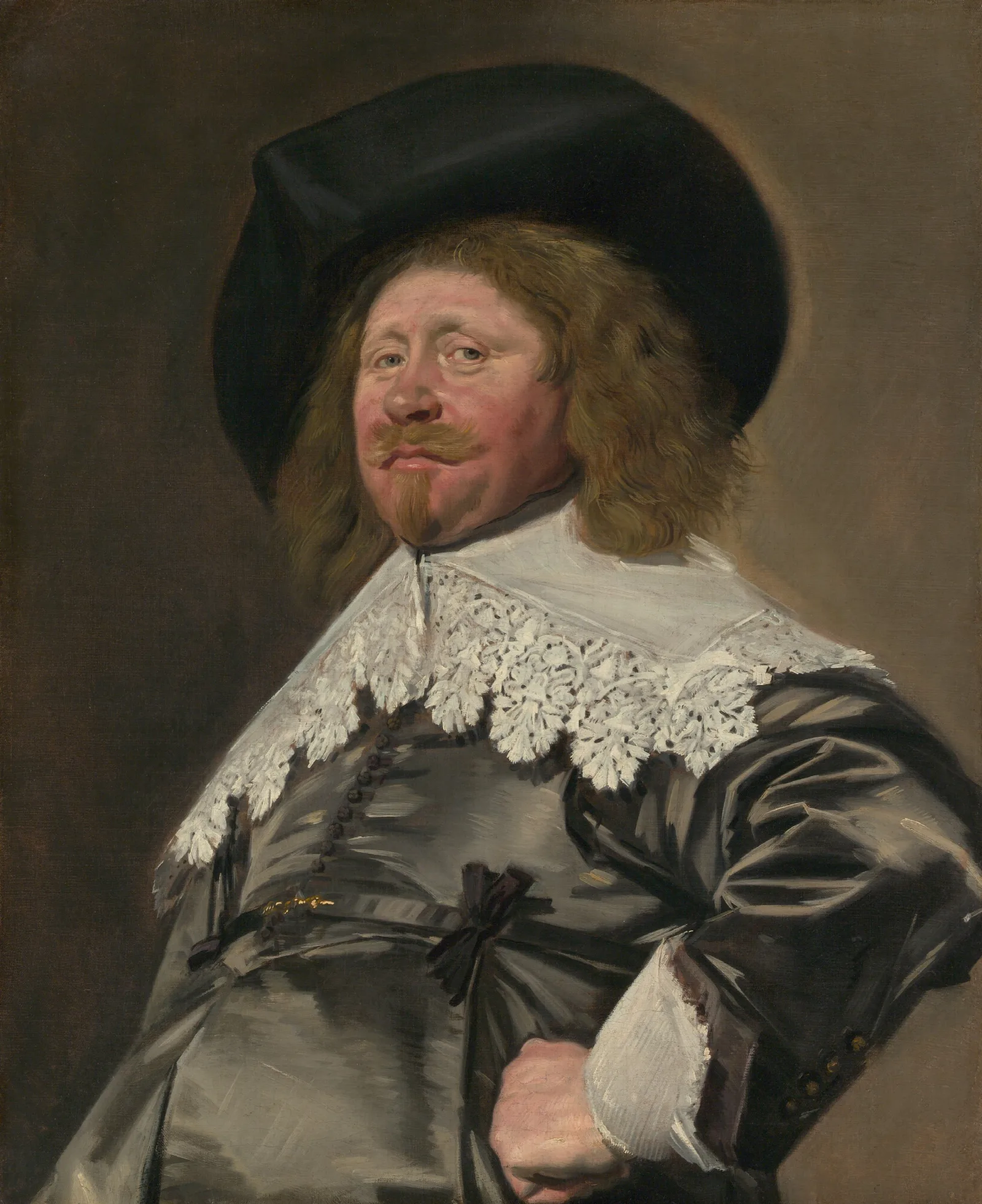 Portrait Of A Man Possibly Nicolaes Pietersz Duyst Van Voorhout Born About 1600 Died 1650 Wall Art by Frans Hals - Canvas Print