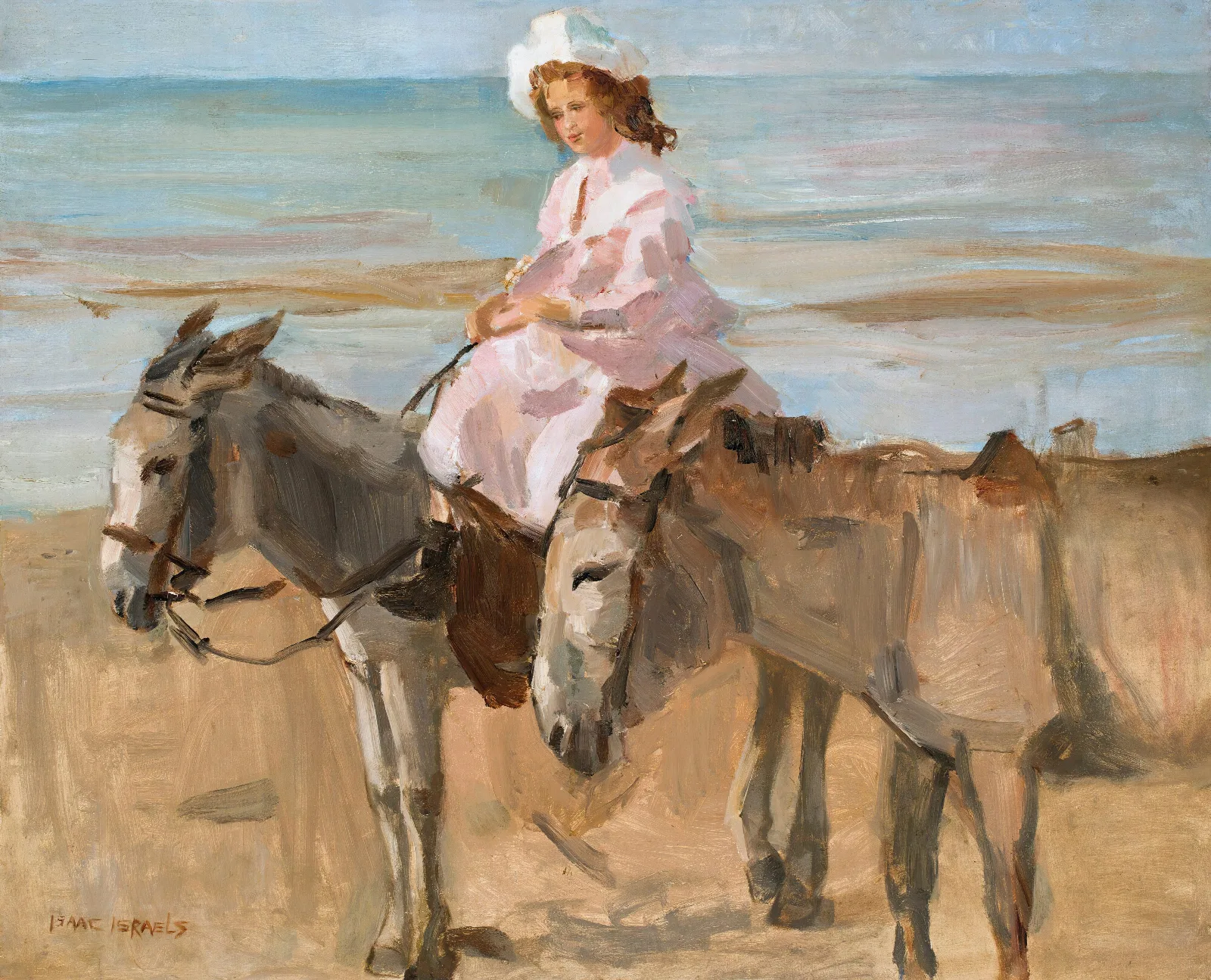 On Scheveningen Beach Wall Art by Isaac Israëls - Canvas Print