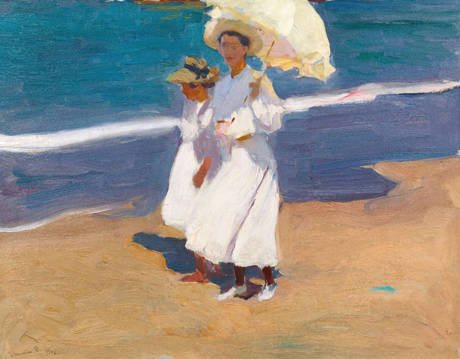 By The Seaside 2 Wall Art by Joaquín Sorolla - Canvas Print