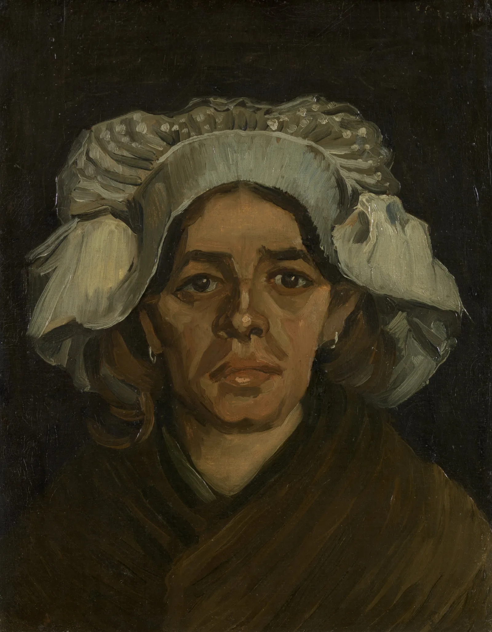 Head Of A Woman 3 2 Wall Art by Vincent van Gogh - Canvas Print